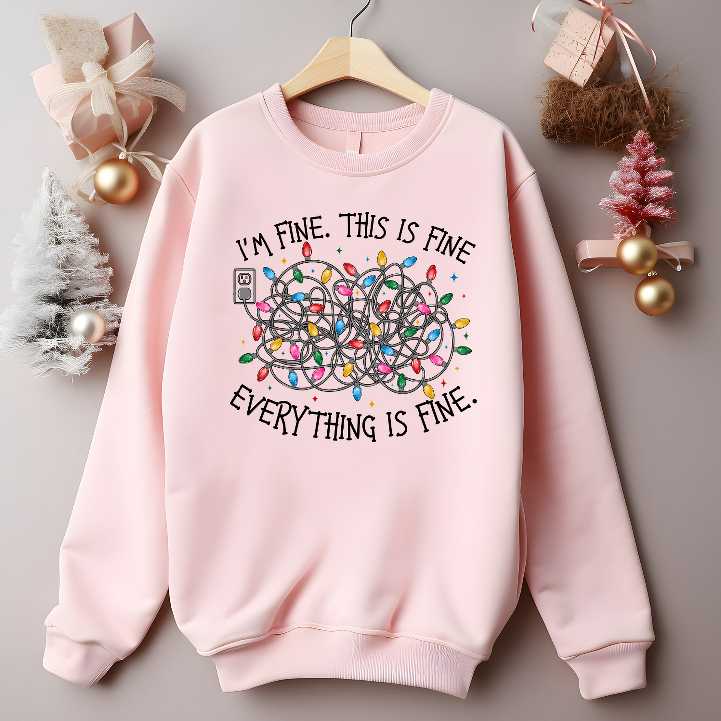 I'm Fine Funny Holiday Sweater