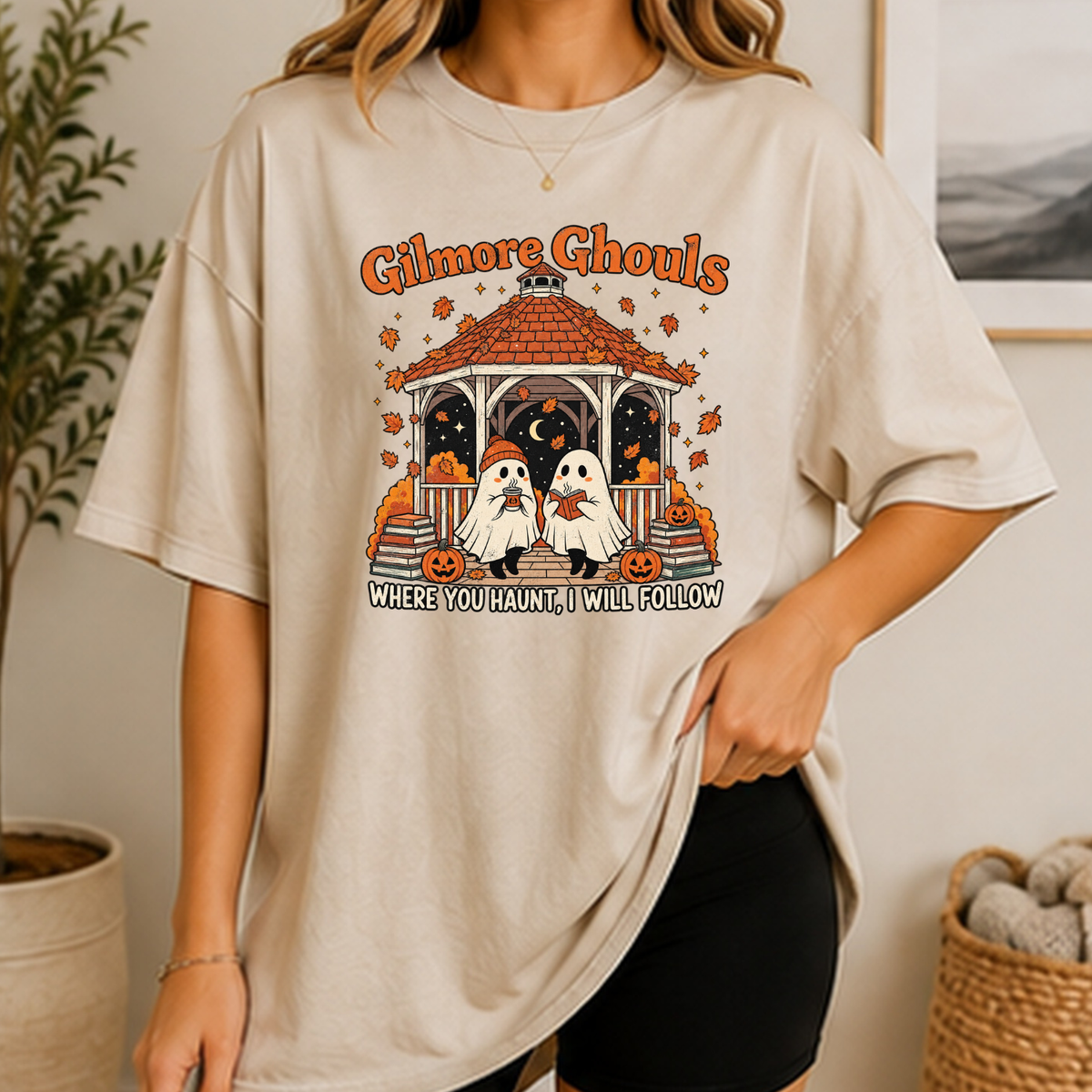 Gilmore Ghouls Halloween T-Shirt or Sweatshirt | Cozy Ghost Fall Shirt