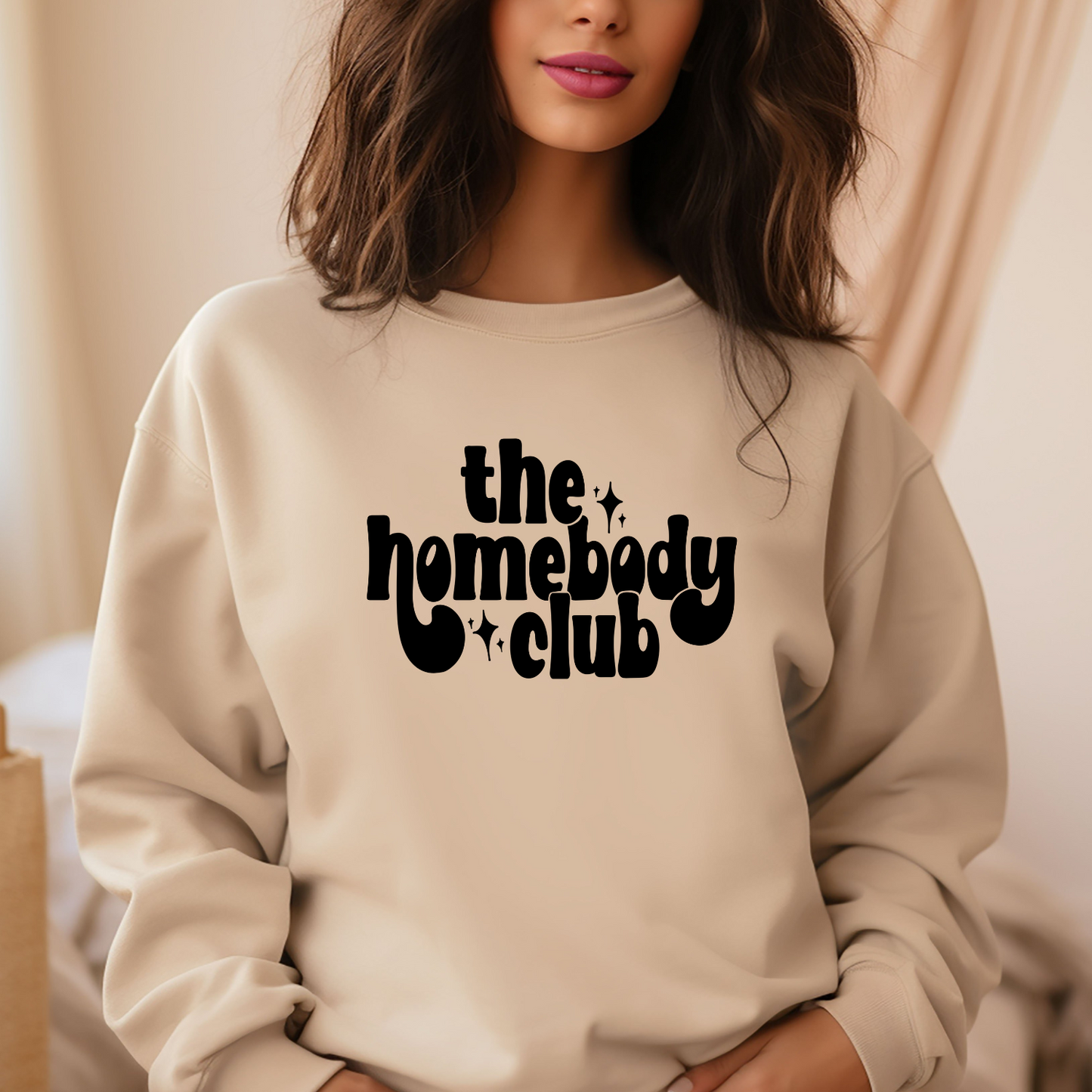 Homebody Club Crew Neck Sweatshirt - gift for mom - homebody