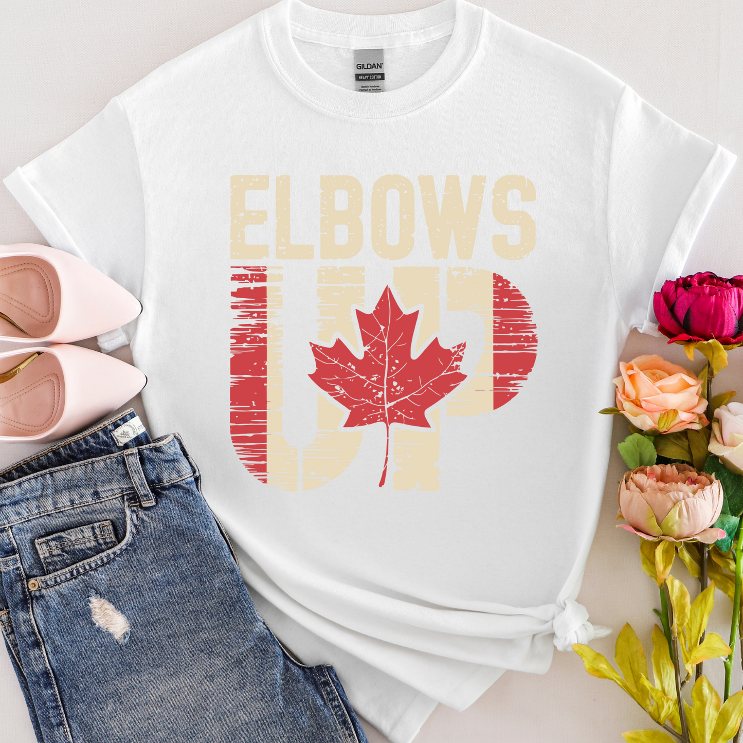 Elbows Up Custom T-Shirt