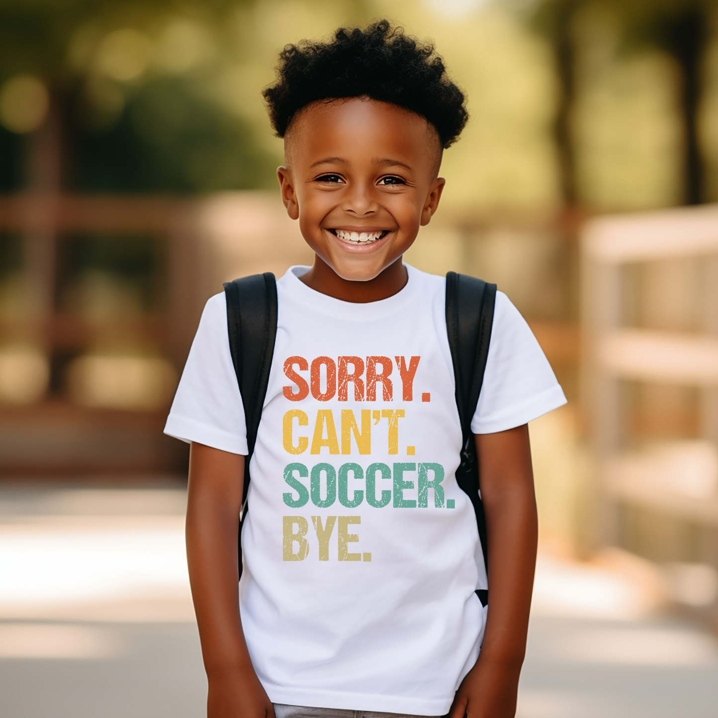 Sorry Can't Soccer Bye T-Shirt kids - adults
