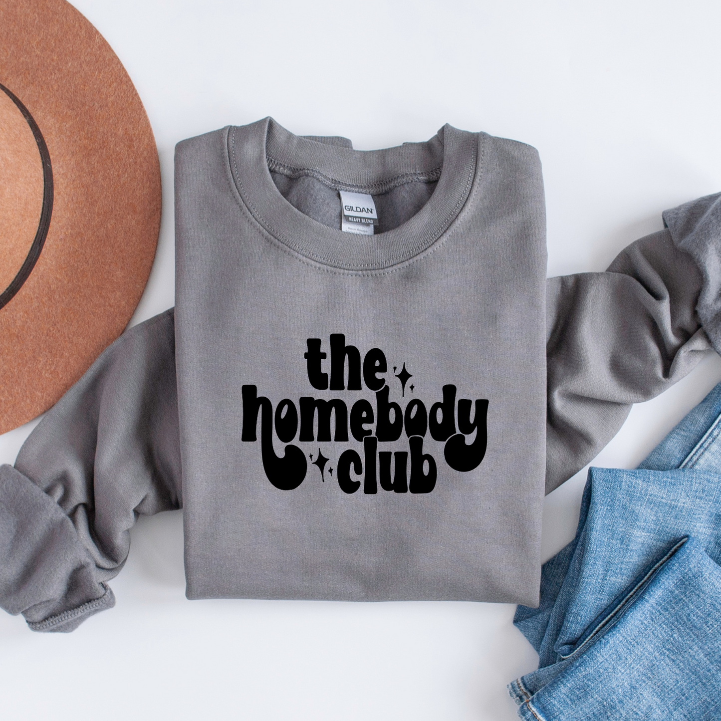 Homebody Club Crew Neck Sweatshirt - gift for mom - homebody