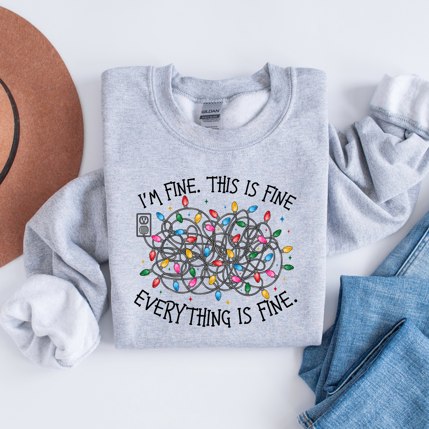 I'm Fine Funny Holiday Sweater