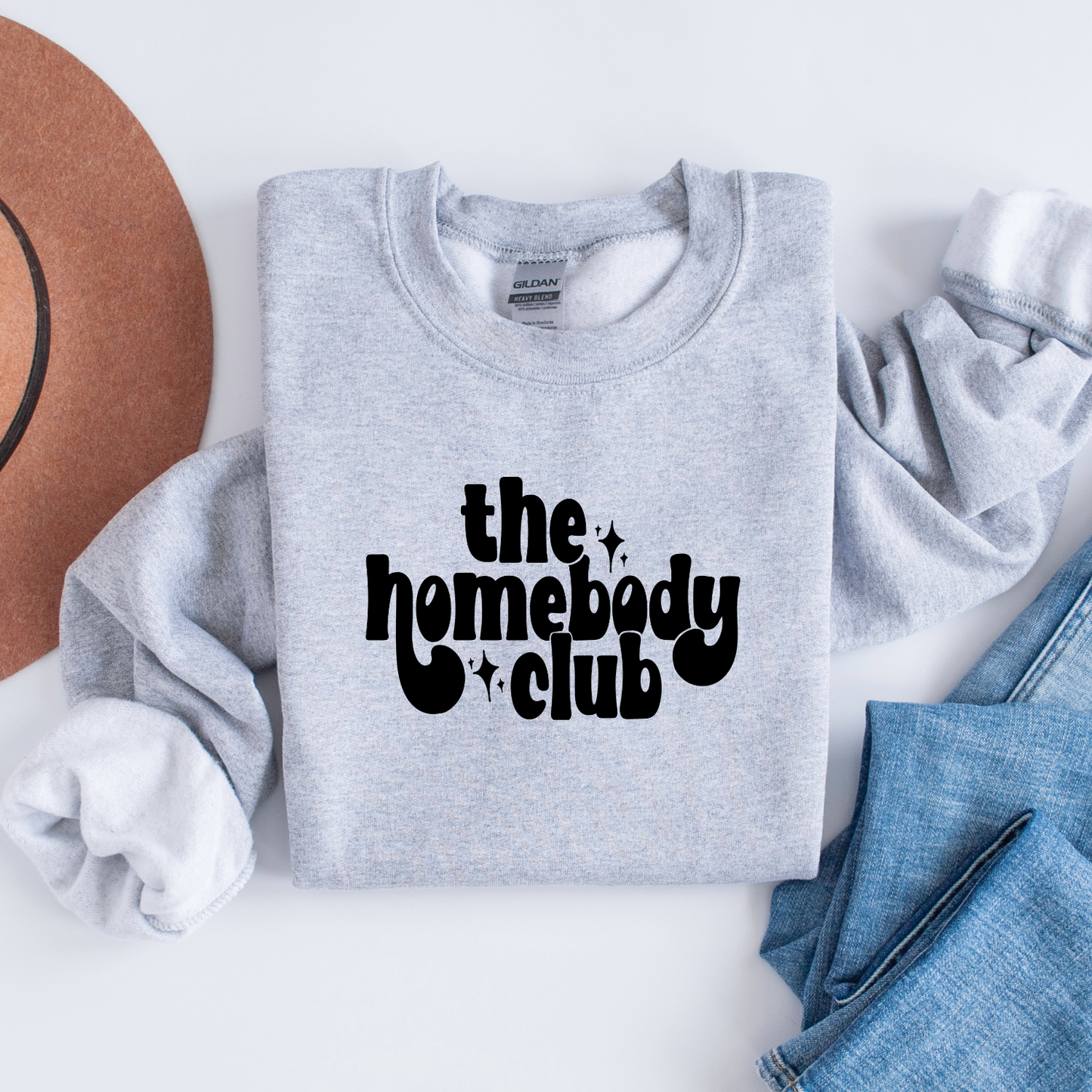 Homebody Club Crew Neck Sweatshirt - gift for mom - homebody