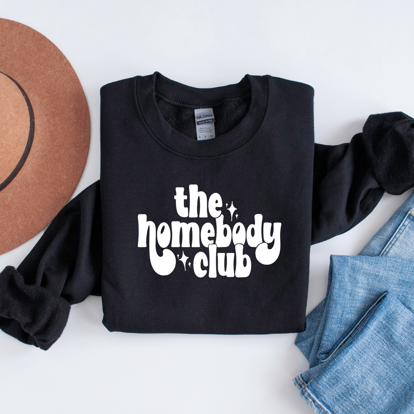 Homebody Club Crew Neck Sweatshirt - gift for mom - homebody