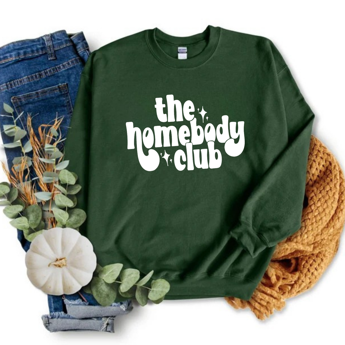 Homebody Club Crew Neck Sweatshirt - gift for mom - homebody