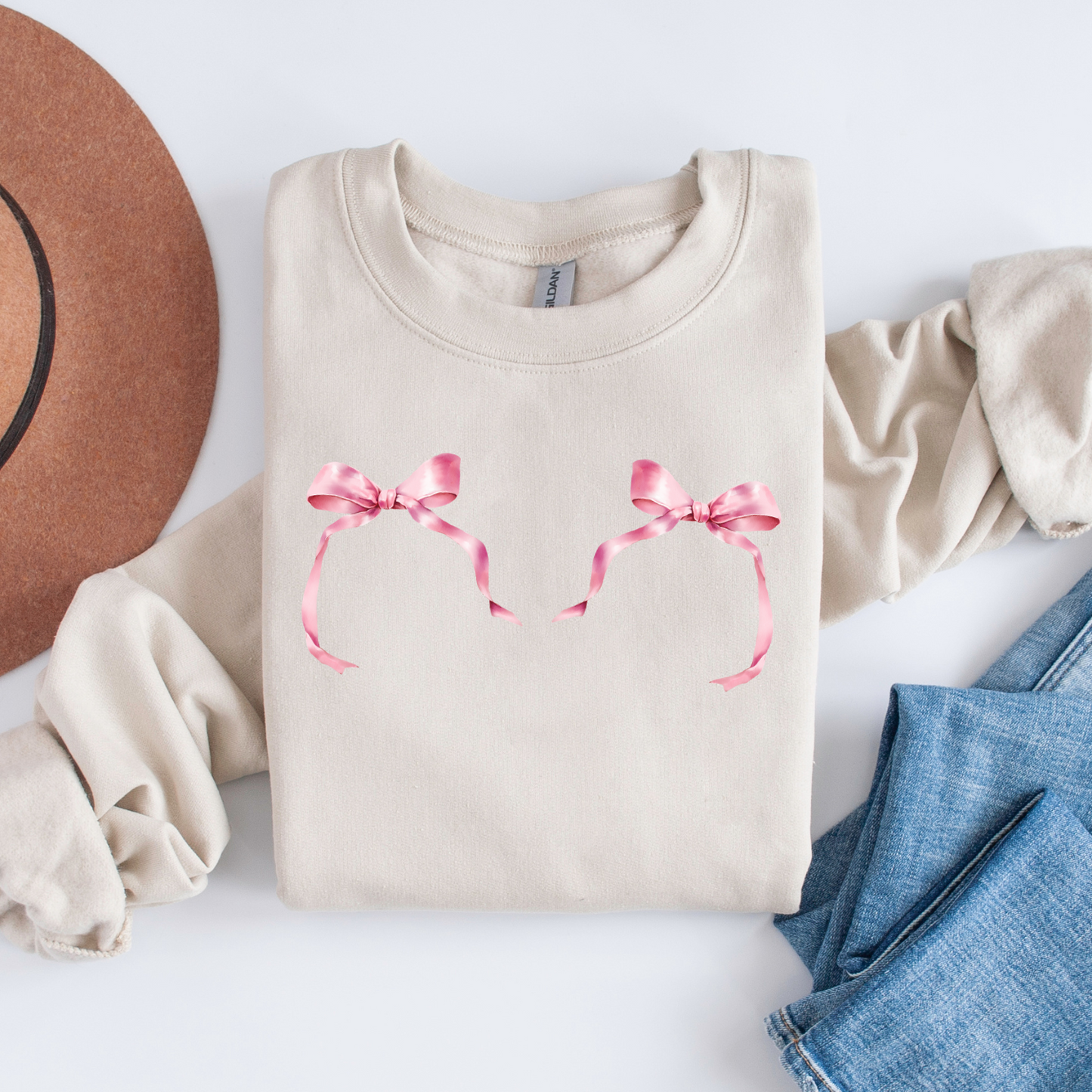 Pink Bow Sweatshirt
