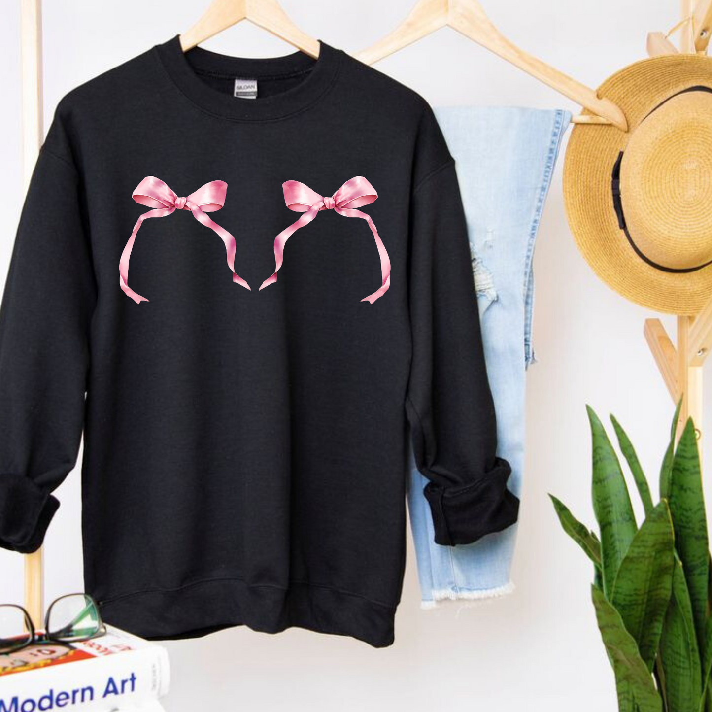 Pink Bow Sweatshirt