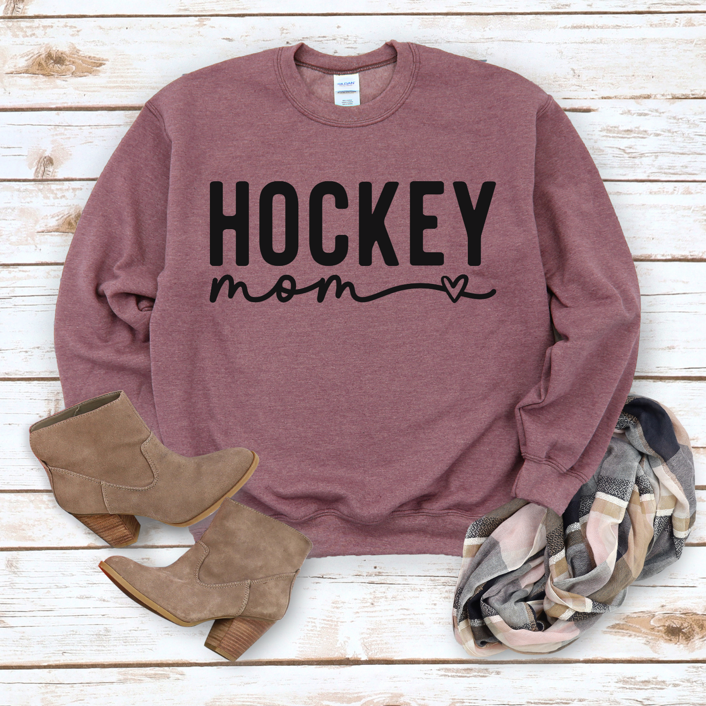 Hockey Mom Crewneck Sweatshirt