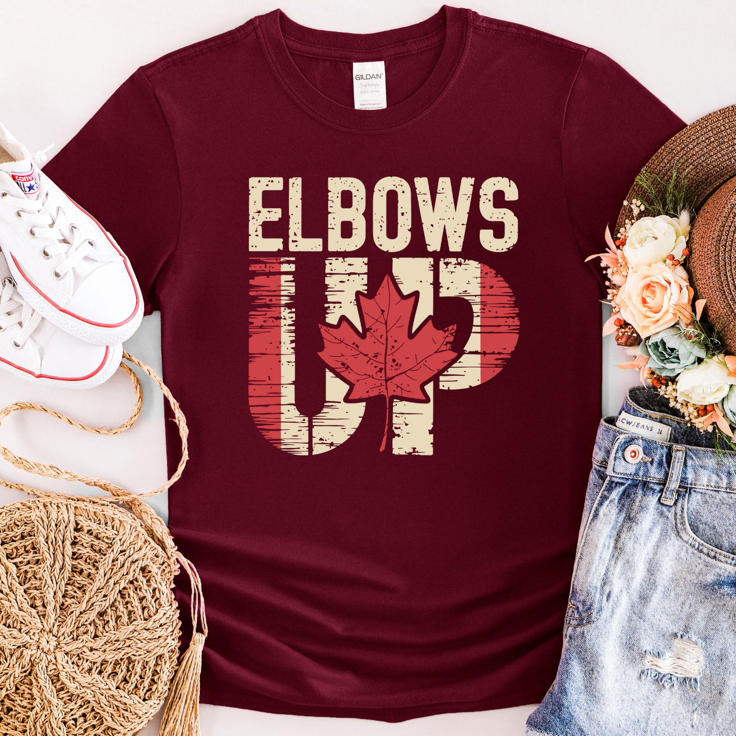 Elbows Up Custom T-Shirt