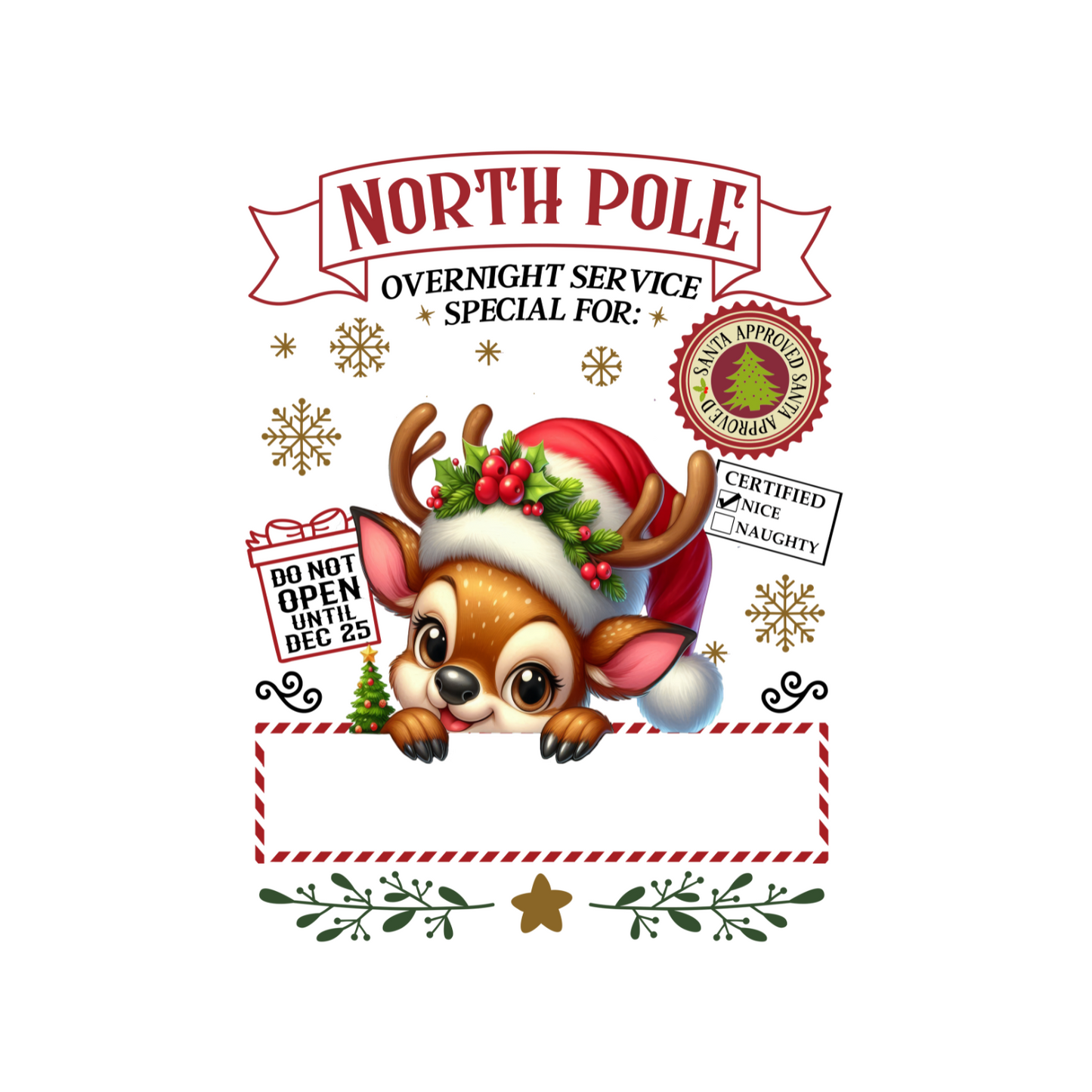 North Pole Personalized Santa Sacks