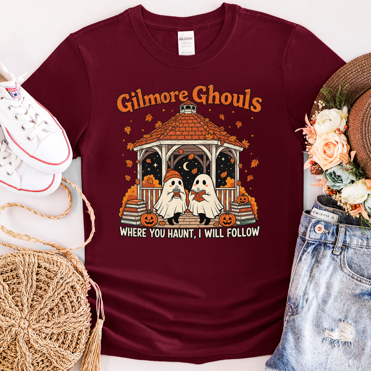 Gilmore Ghouls Halloween T-Shirt or Sweatshirt | Cozy Ghost Fall Shirt