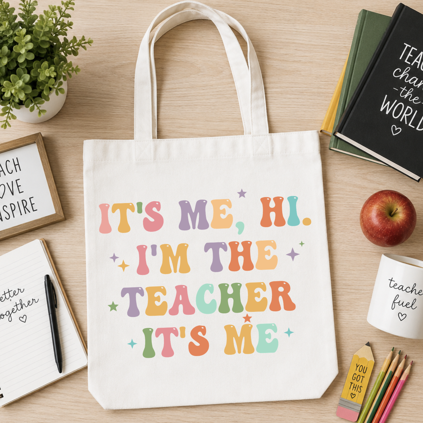 Teacher Tote Bags – Stylish, Practical & Perfect for Everyday Teacher Life | Year end gift
