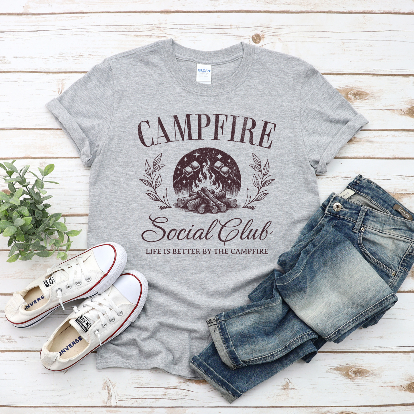 Campfire Social Club T-Shirt | Sweatshirt | Unisex | Camping