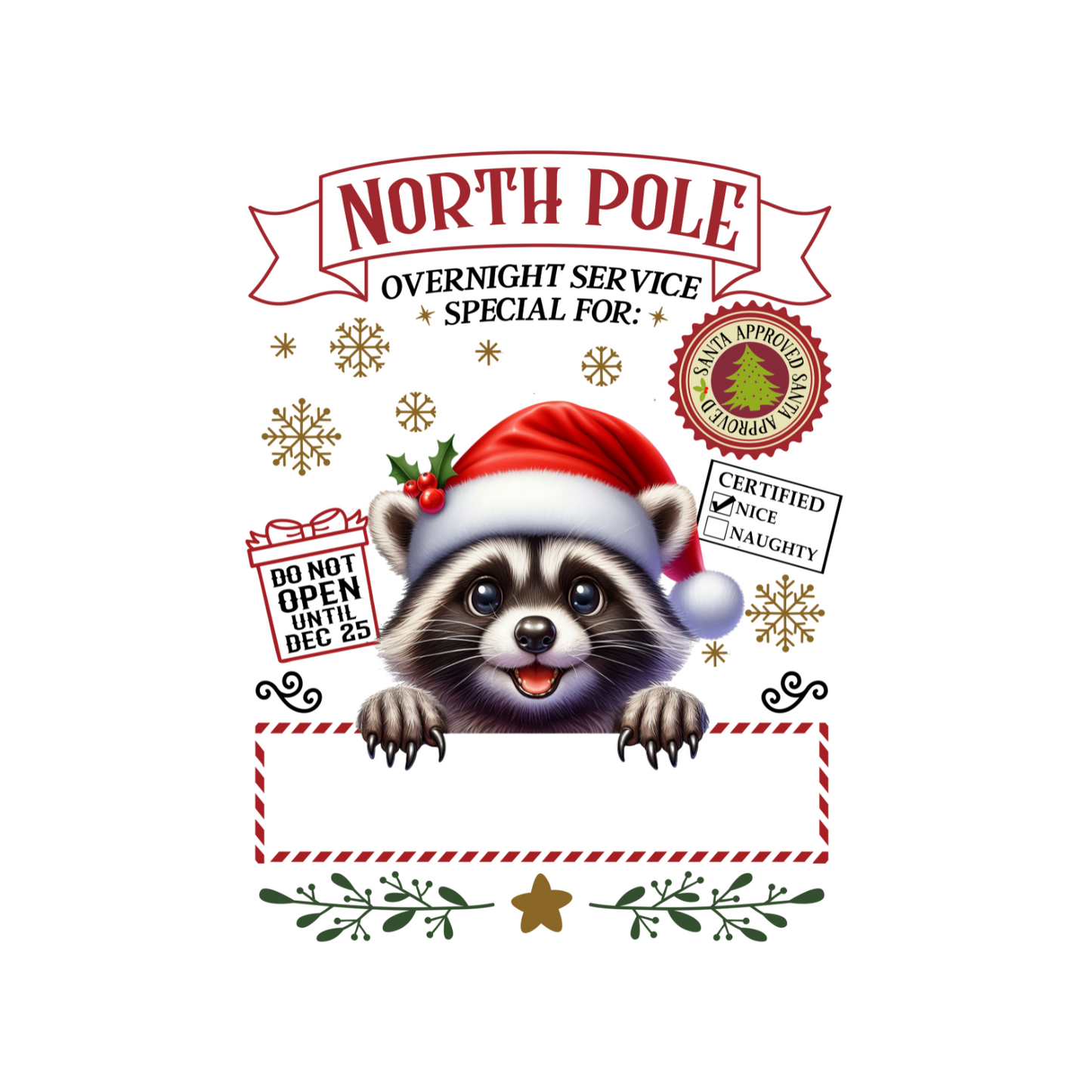 North Pole Personalized Santa Sacks