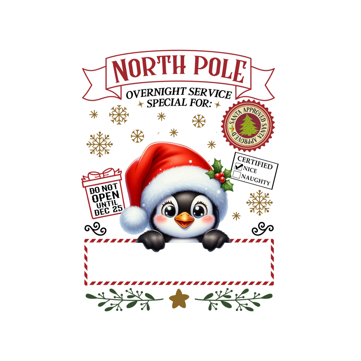 North Pole Personalized Santa Sacks