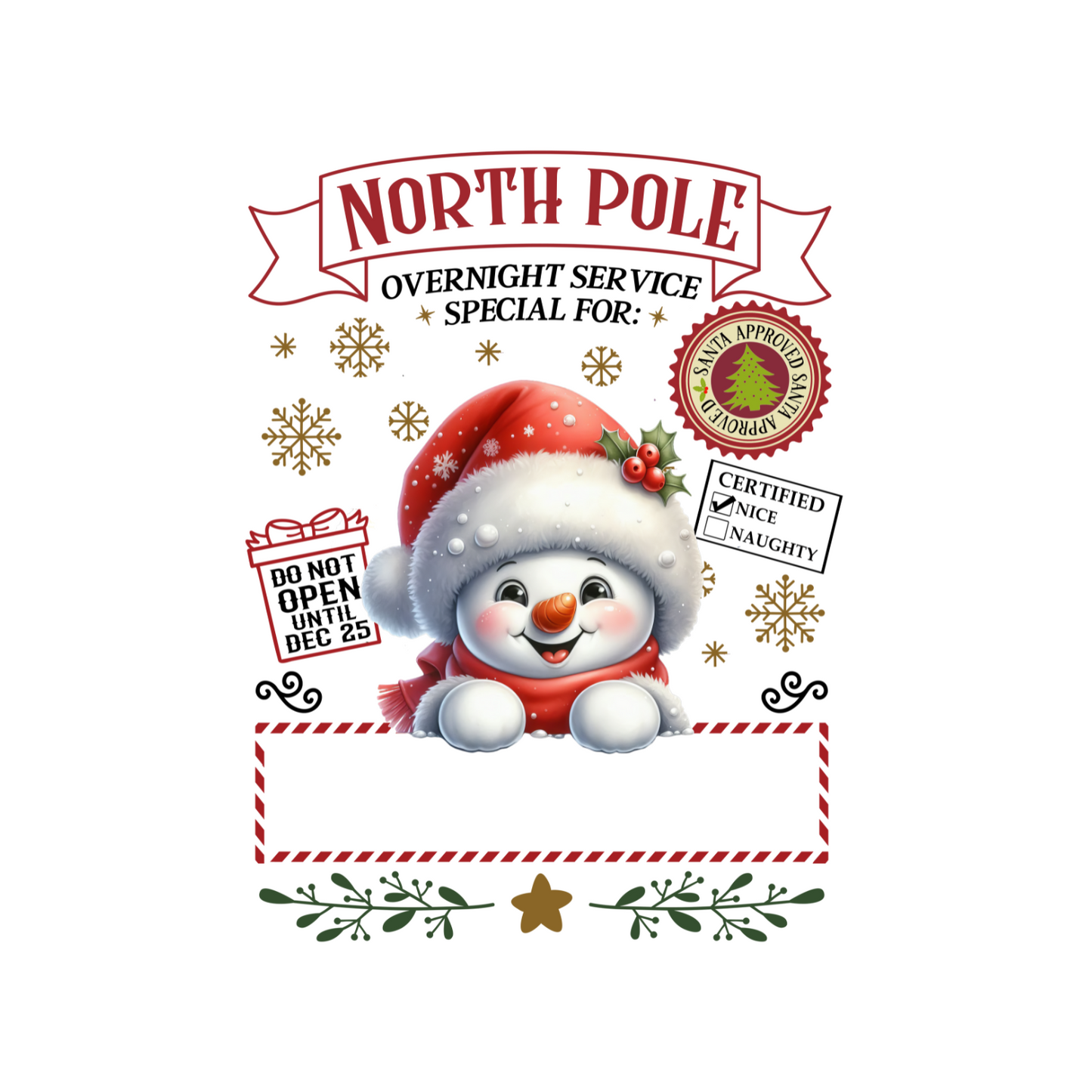 North Pole Personalized Santa Sacks