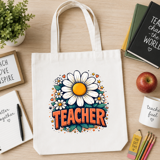 Teacher Tote Bags – Stylish, Practical & Perfect for Everyday Teacher Life | Year end gift