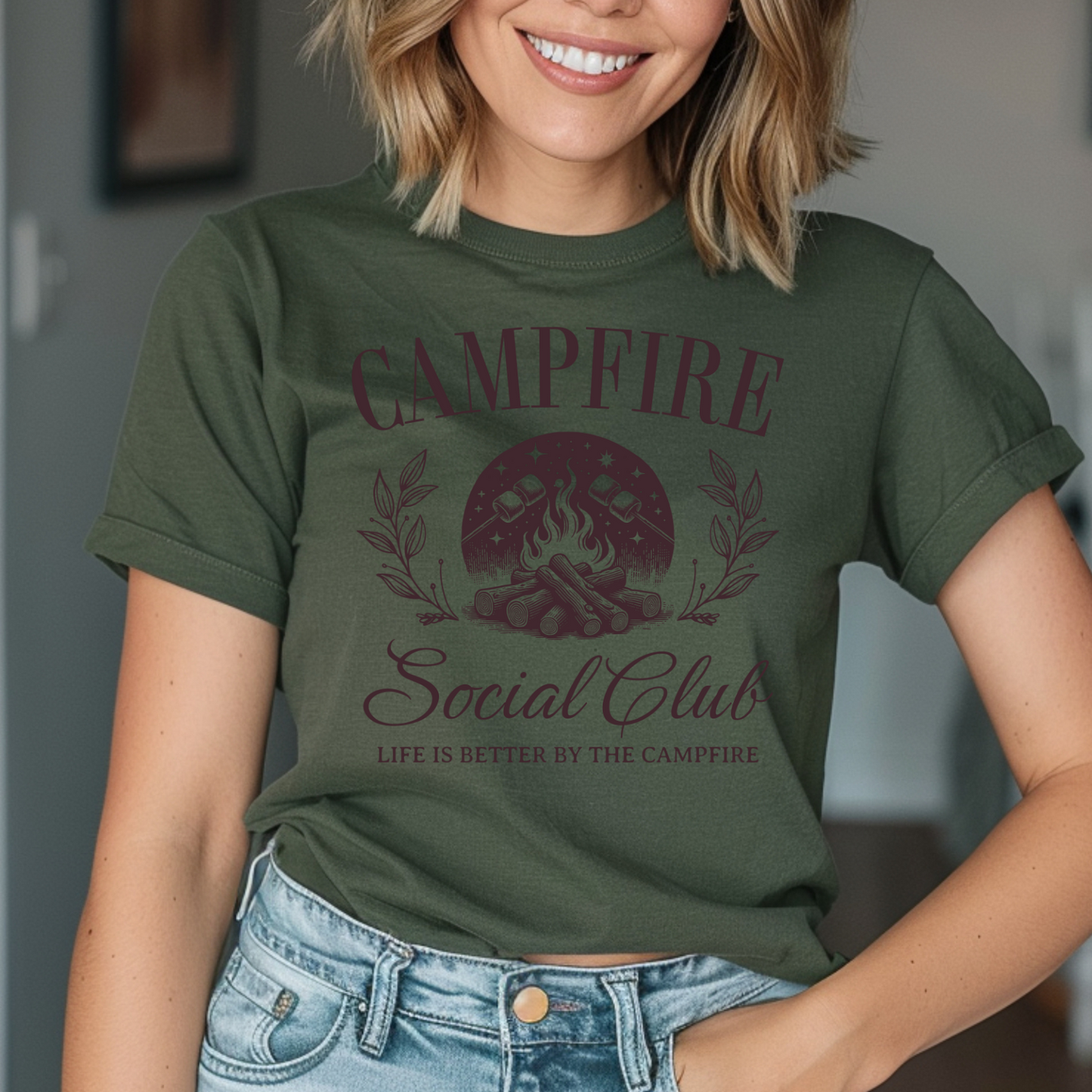 Campfire Social Club T-Shirt | Sweatshirt | Unisex | Camping