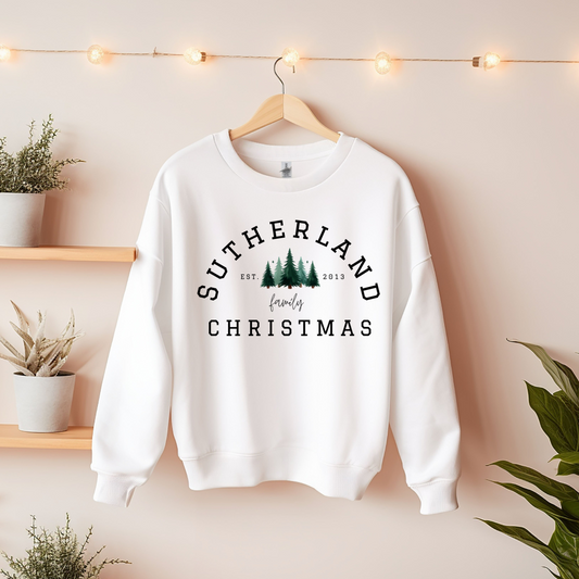 Personalized Family Est Christmas Sweater