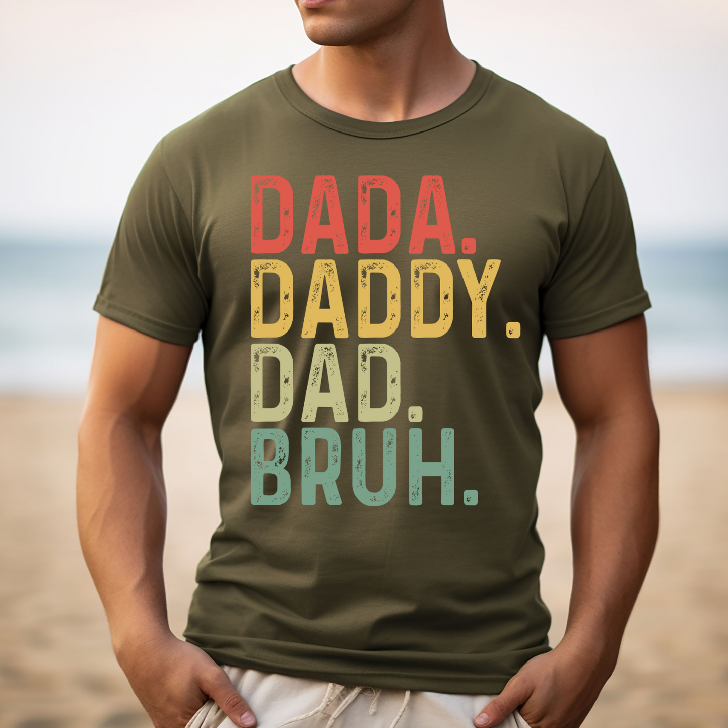 Dada Daddy Dad Bruh Custom Fathers Day Shirt