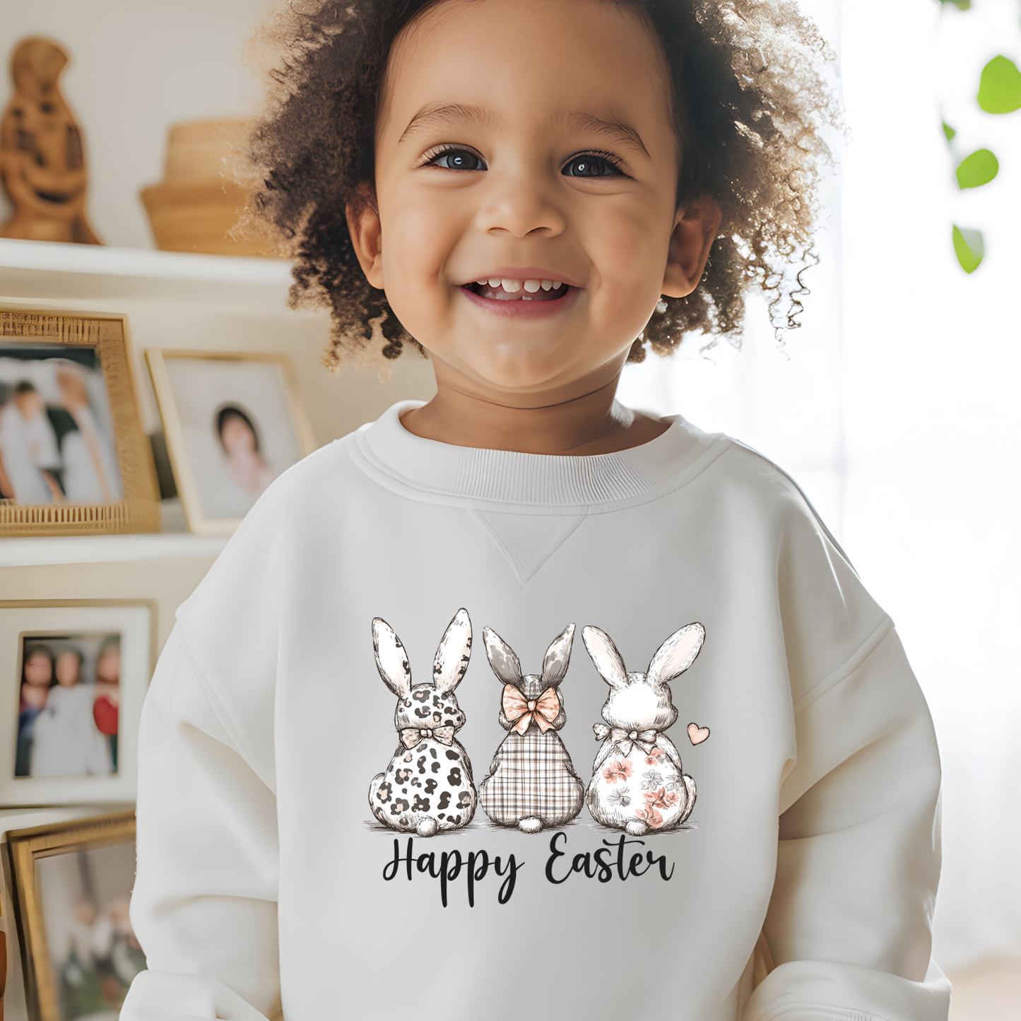Happy Easter Bunny Shirt | Cute Easter Bunny Tee or Sweatshirt | Youth & Adult Sizes