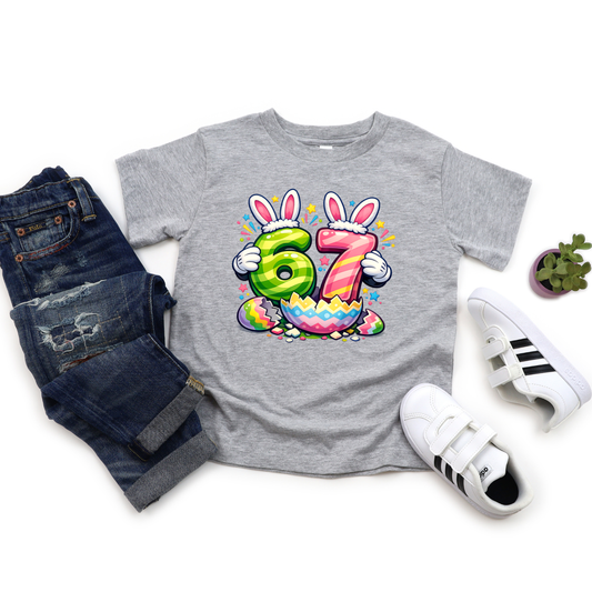 Kids 67 Easter Shirt | Youth Easter Tee | Cute Spring Easter Shirt