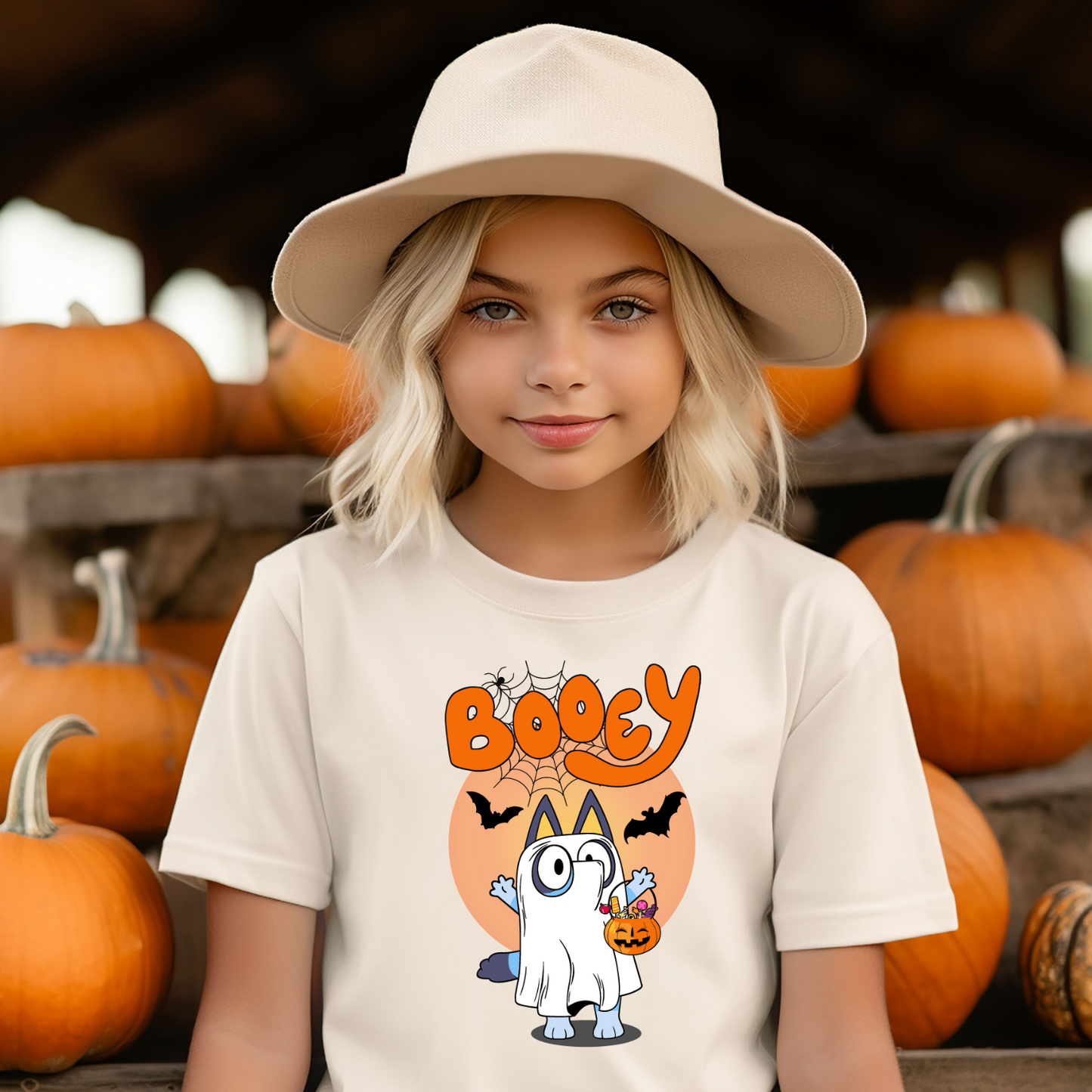 BOOey custom kids t-shirt - Halloween Shirt - Cute Halloween Shirt