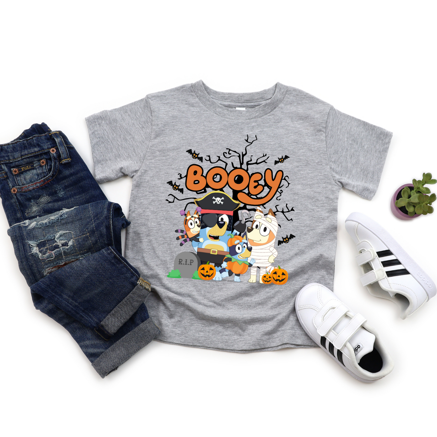 BOOey Custom Kids Halloween Shirt - Cartoon Halloween T-Shirt