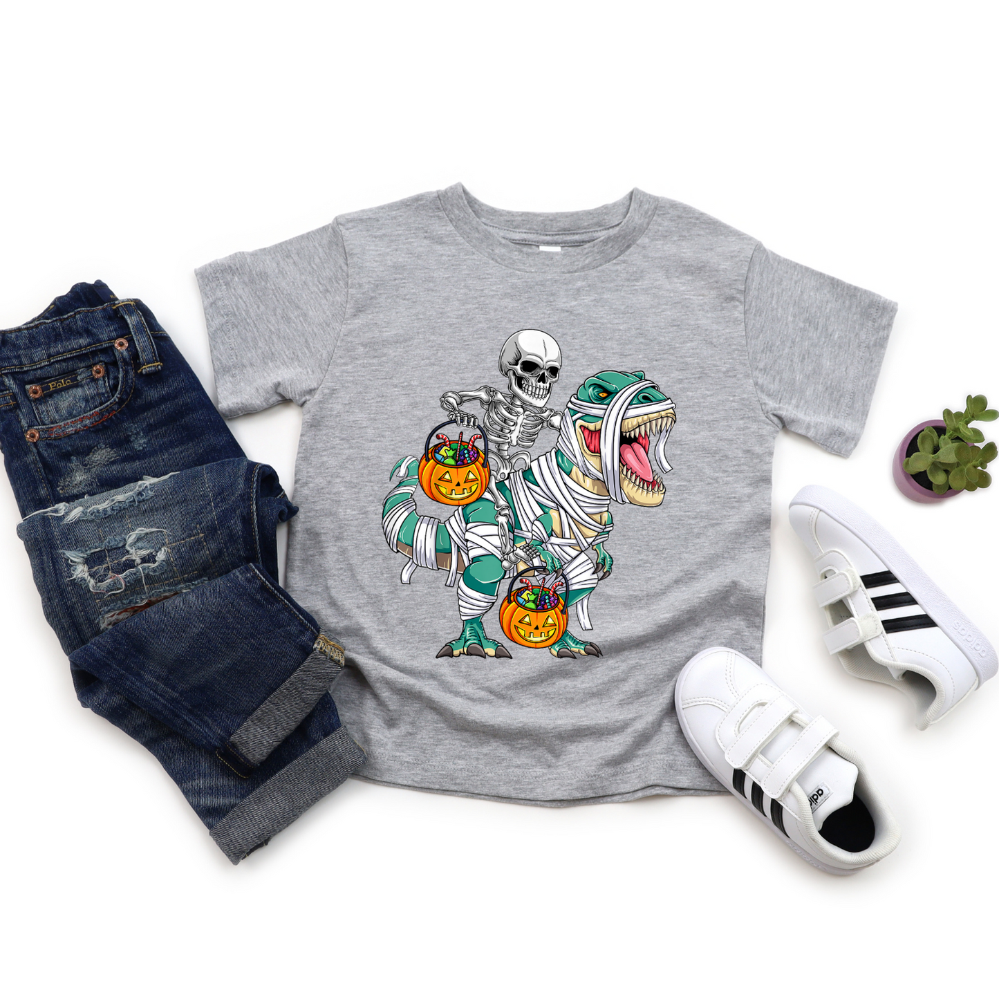 Funny Halloween Dinosaur Custom T-Shirt