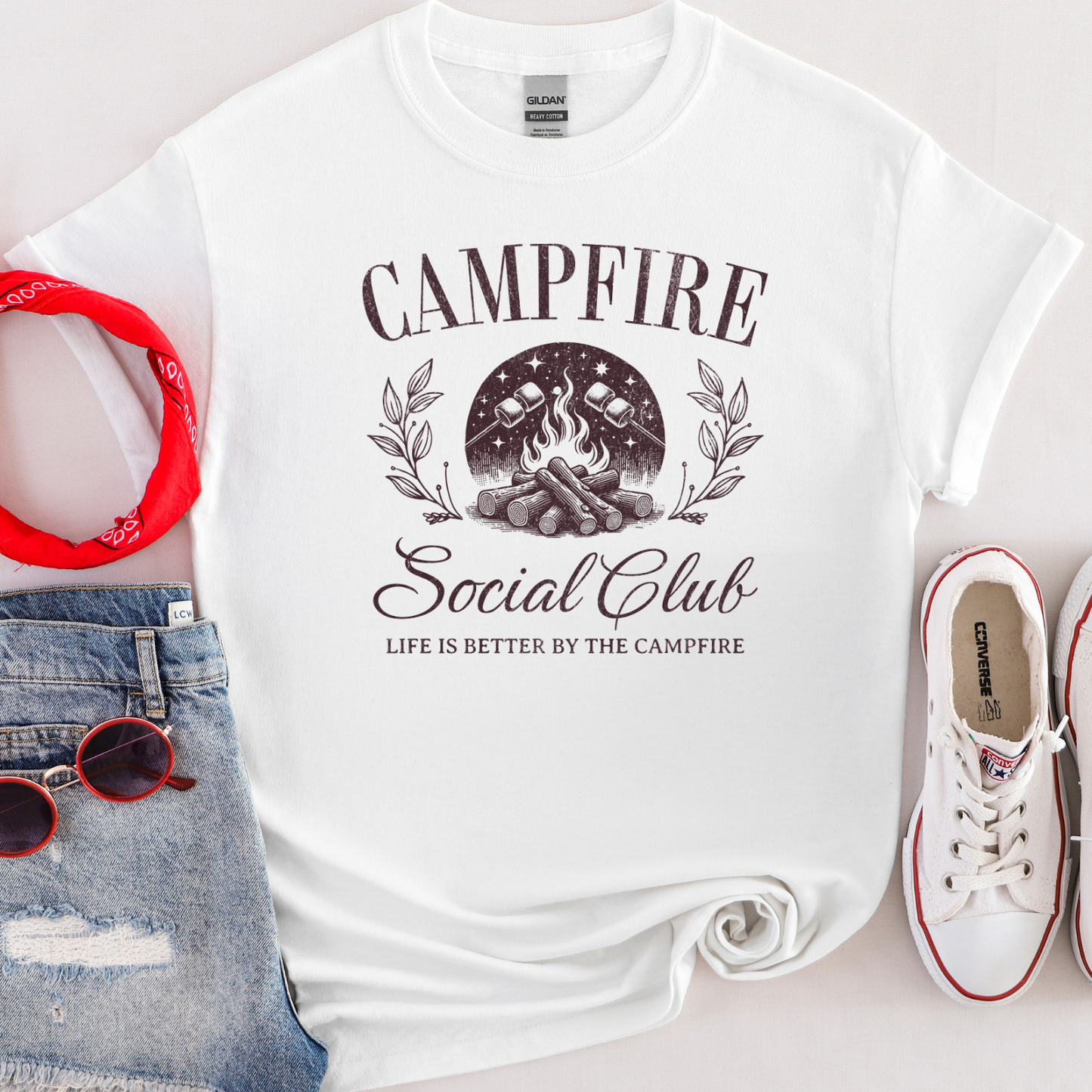Campfire Social Club T-Shirt | Sweatshirt | Unisex | Camping