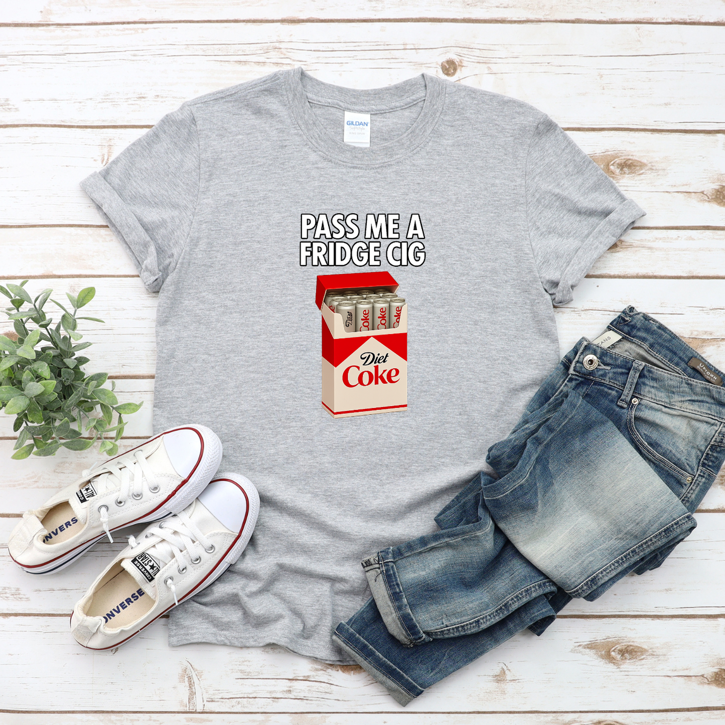 Pass Me a Fridge Cig Shirt – Funny Diet Coke Tee | T-Shirt