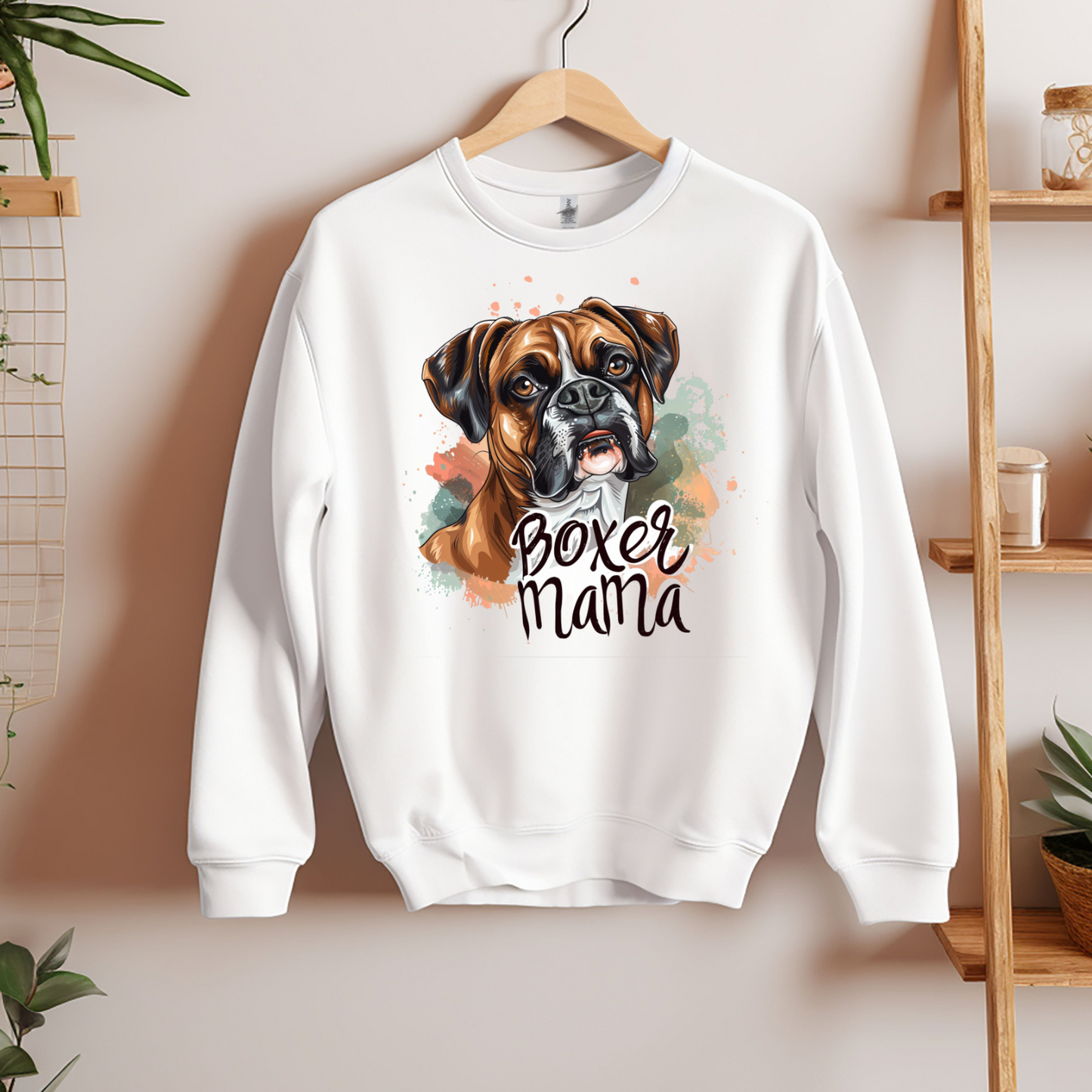 Boxer Mom Crewneck Sweatshirt