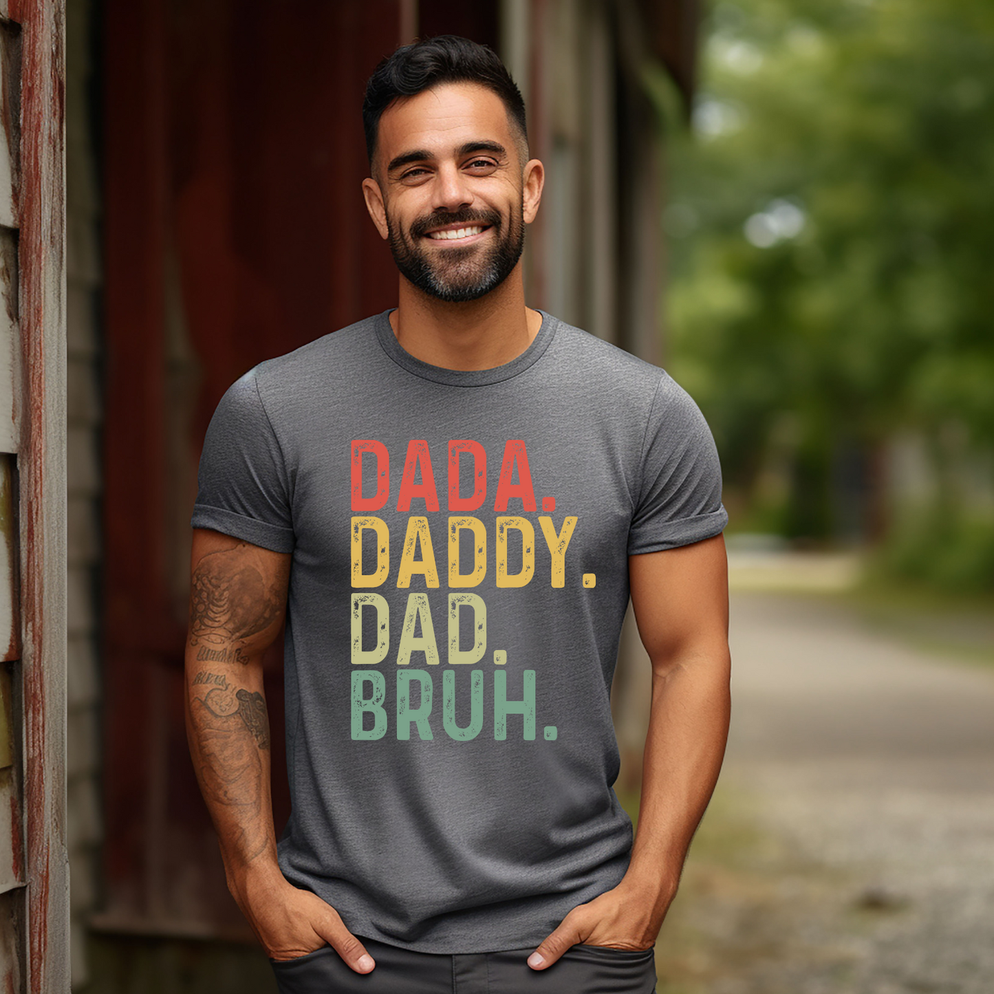 Dada Daddy Dad Bruh Custom Fathers Day Shirt