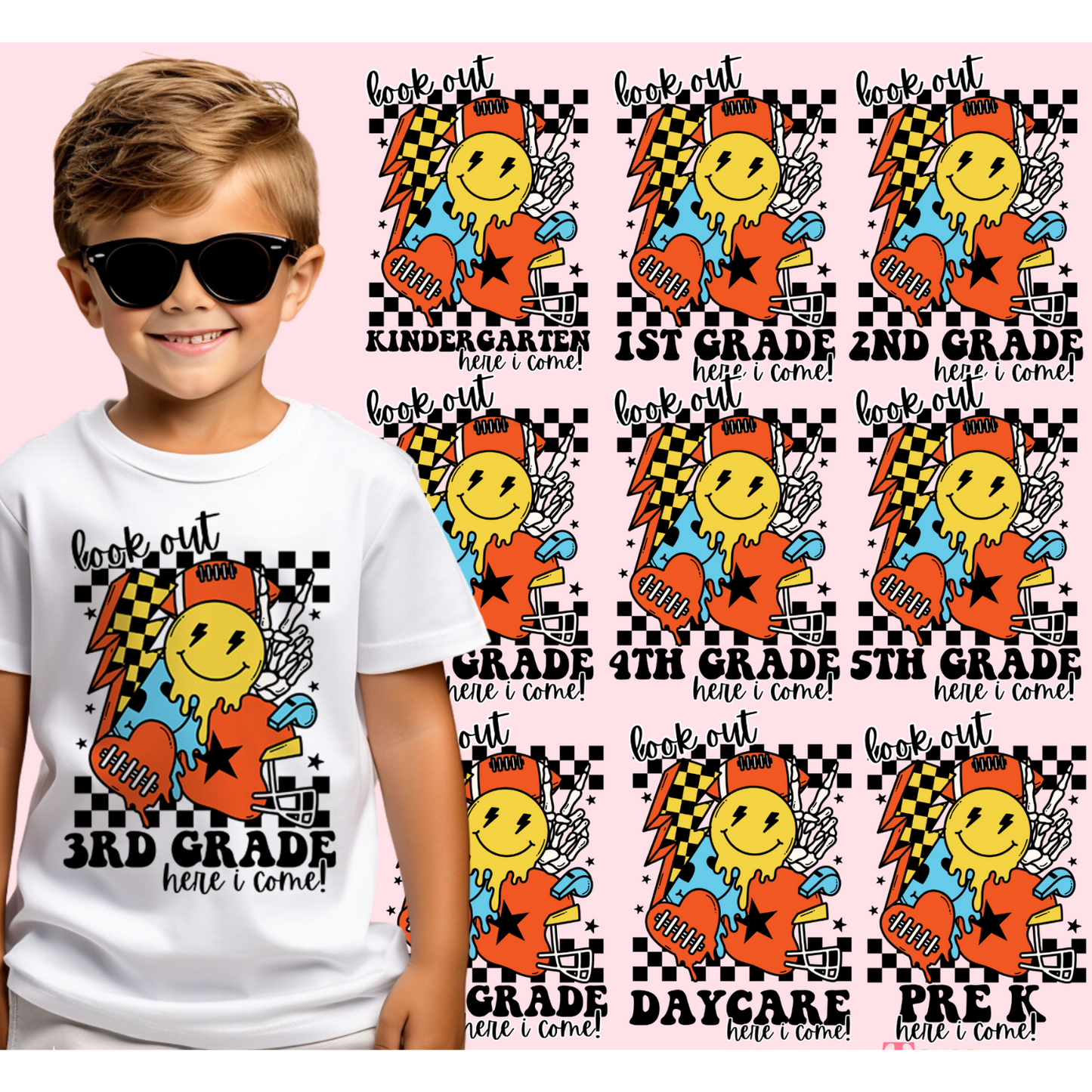 Look Out [Grade], Here I Come!" Kids T-Shirt