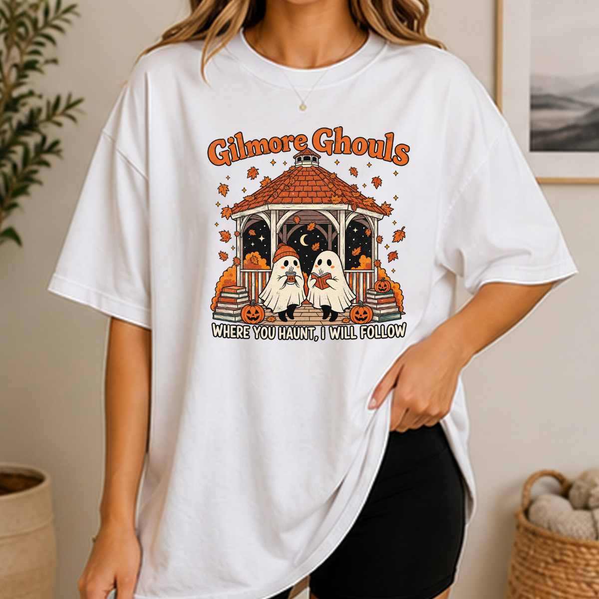 Gilmore Ghouls Halloween T-Shirt or Sweatshirt | Cozy Ghost Fall Shirt