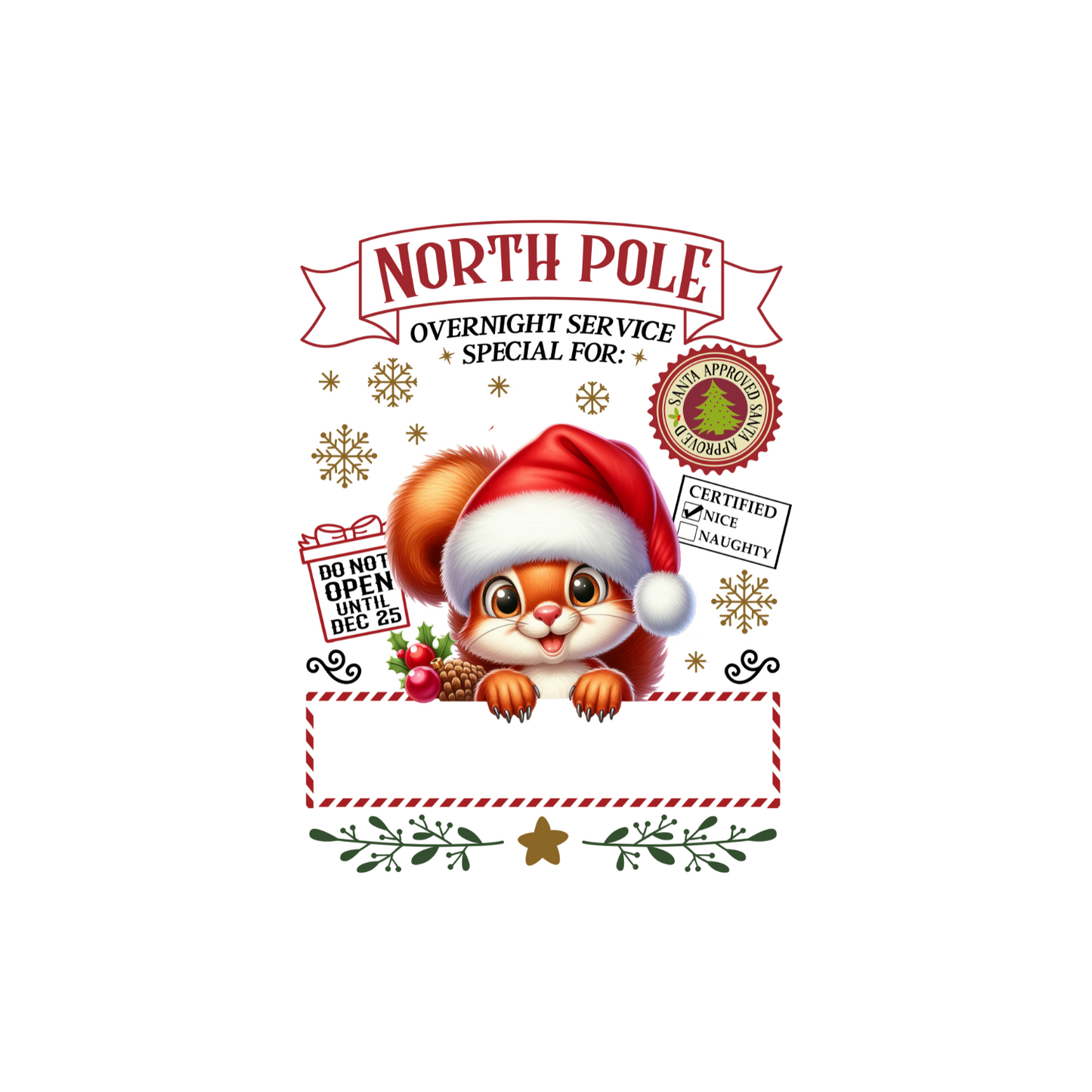 North Pole Personalized Santa Sacks