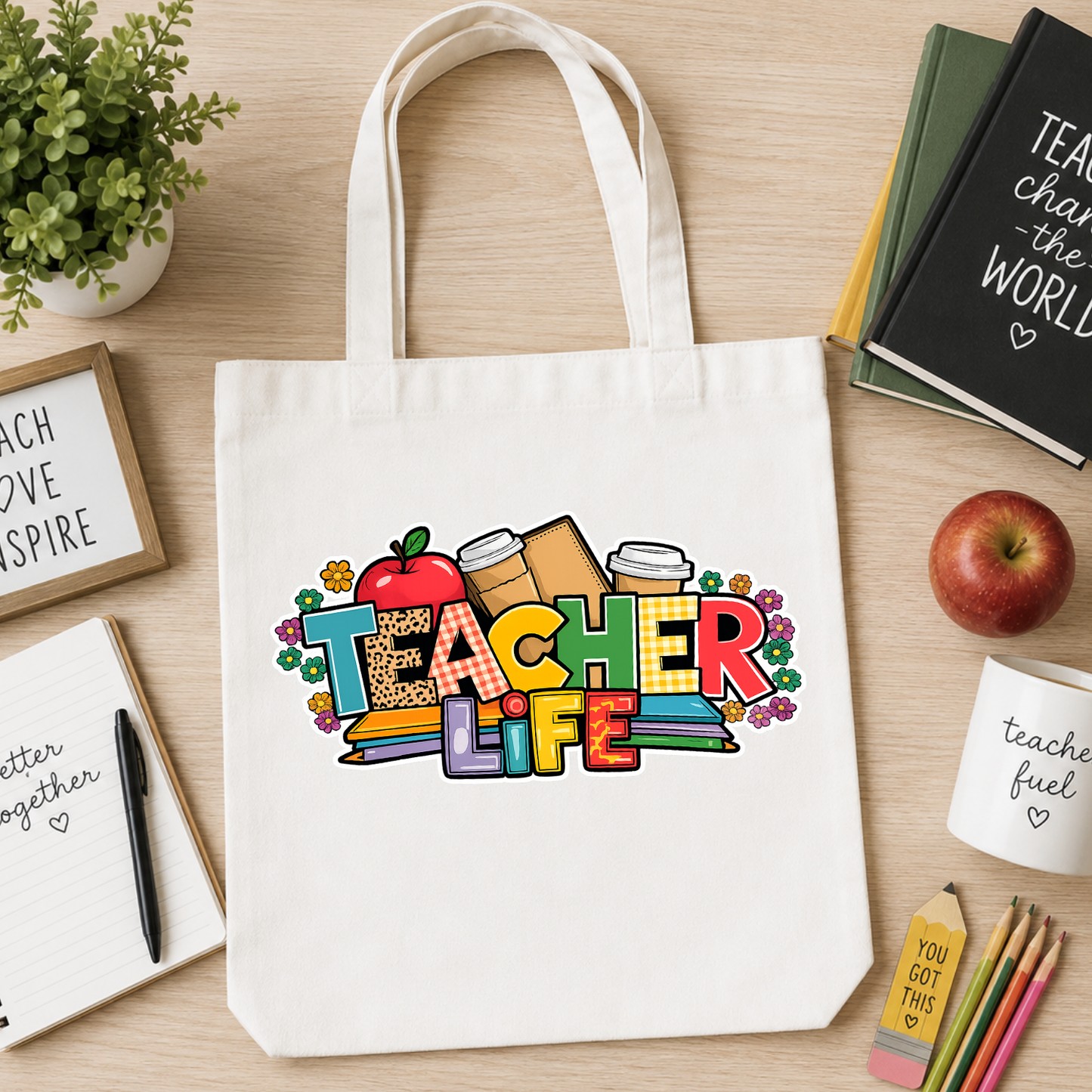 Teacher Tote Bags – Stylish, Practical & Perfect for Everyday Teacher Life | Year end gift