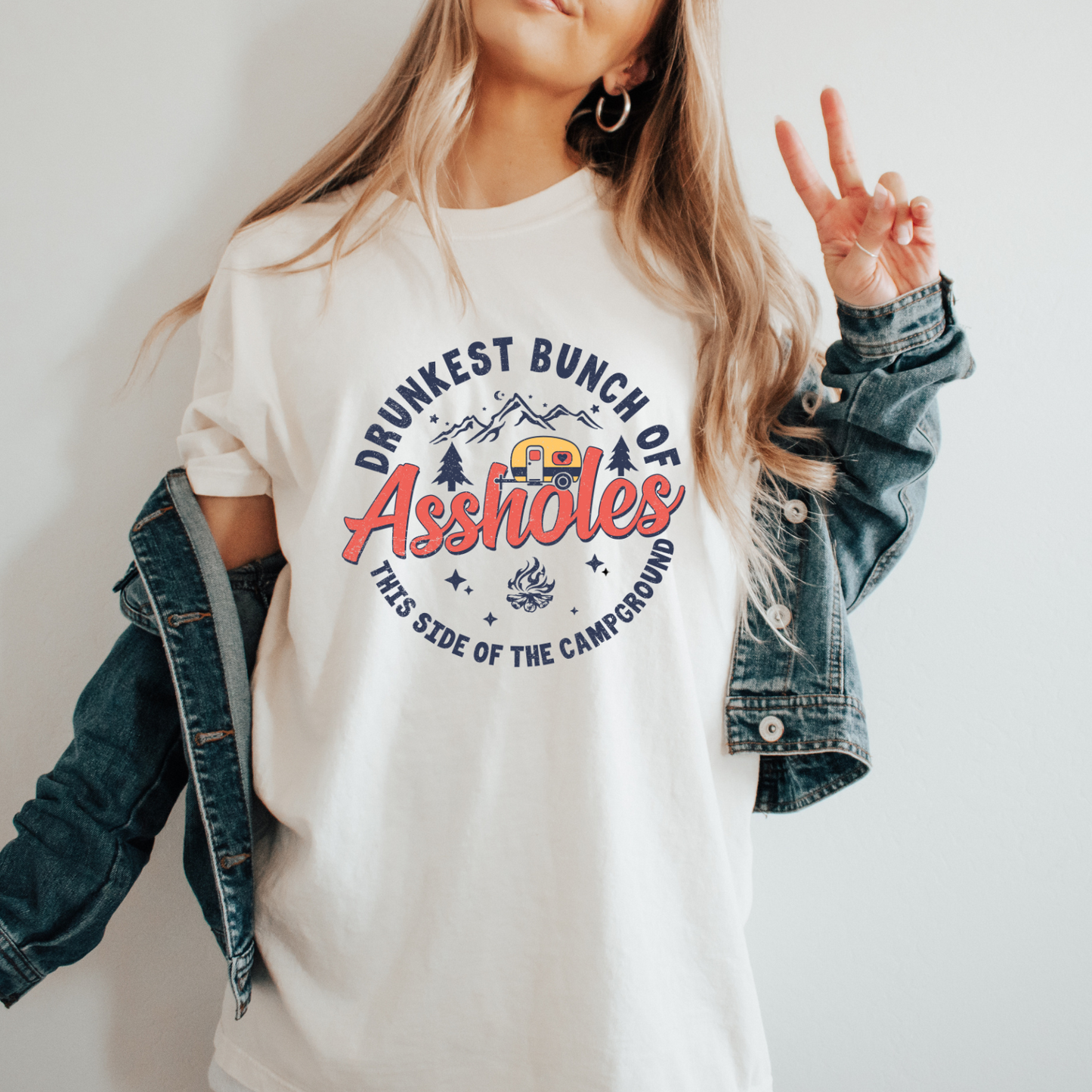 Drunkest Bunch of Assholes this side of the campground | Sweatshirt | Tshirt | Funny Camping Shirt