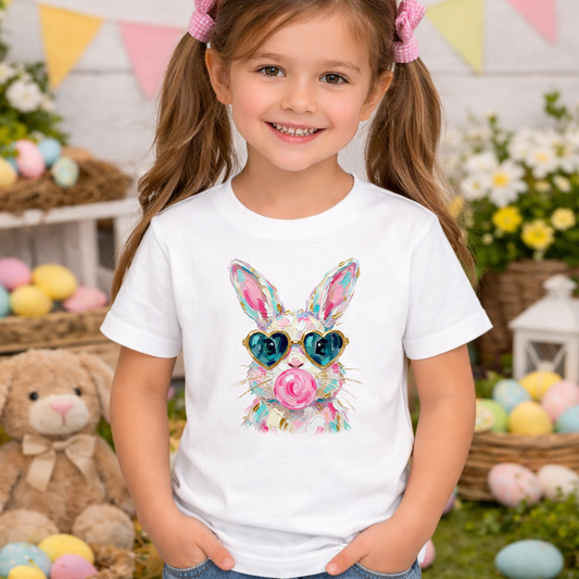 Preppy Painted Bunny T-Shirt | Sweatshirt | Youth and Adult Sizing