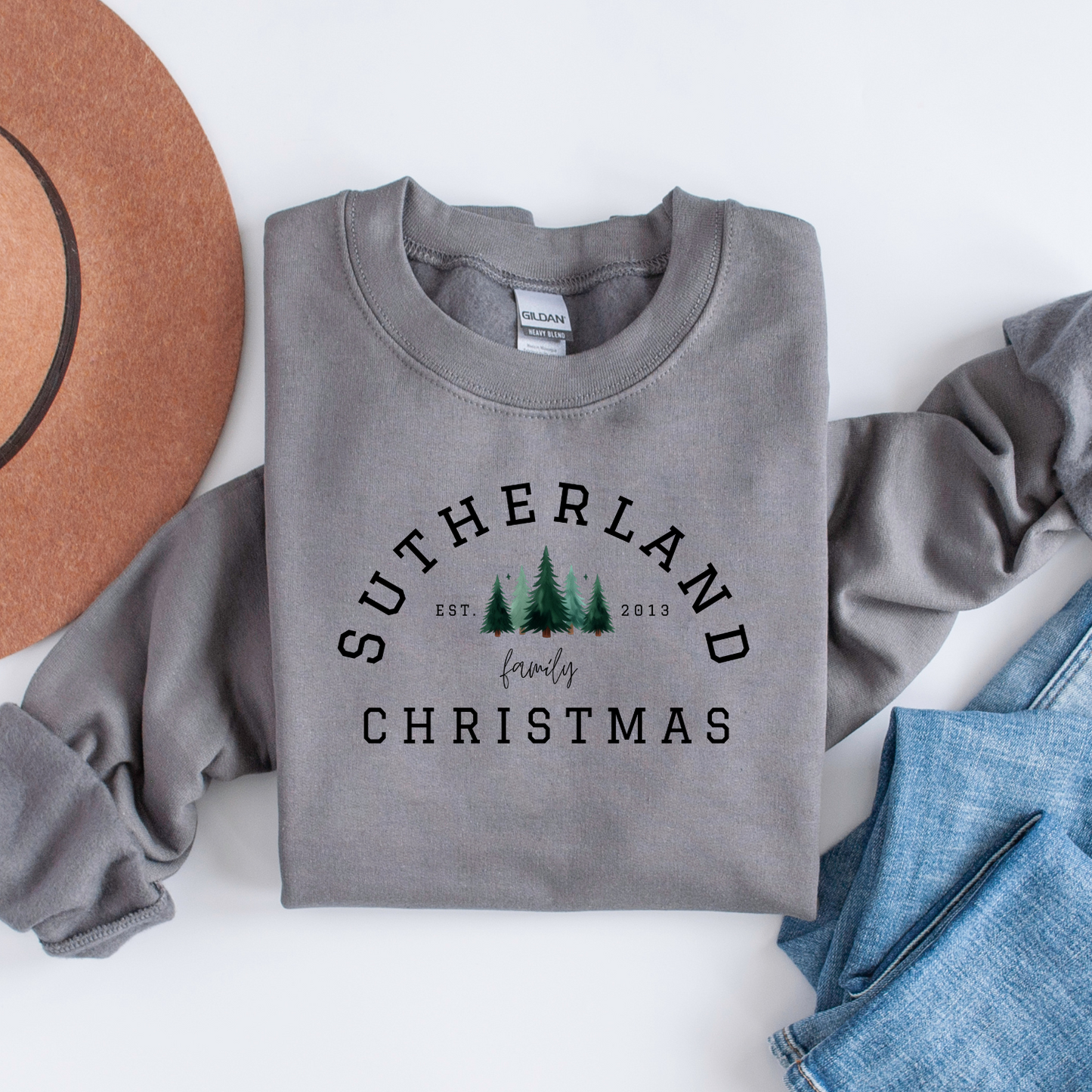 Personalized Family Est Christmas Sweater