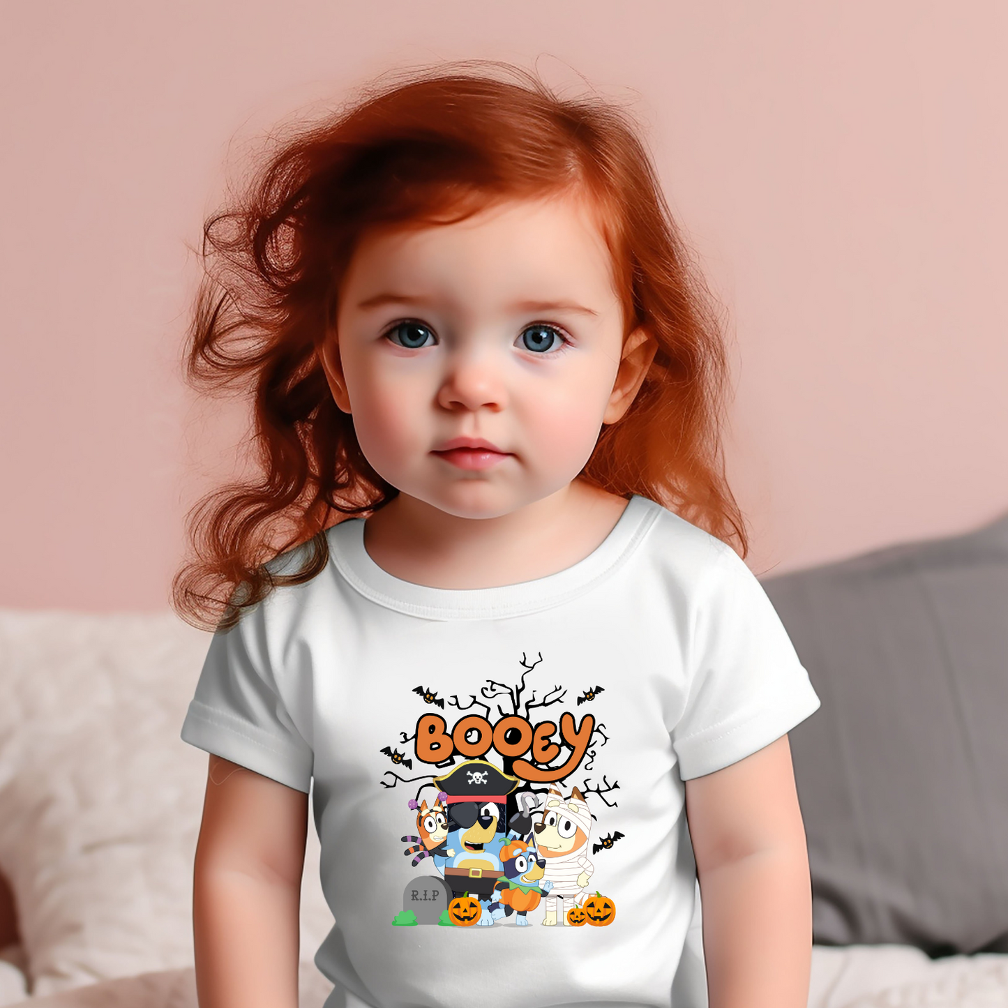 BOOey Custom Kids Halloween Shirt - Cartoon Halloween T-Shirt