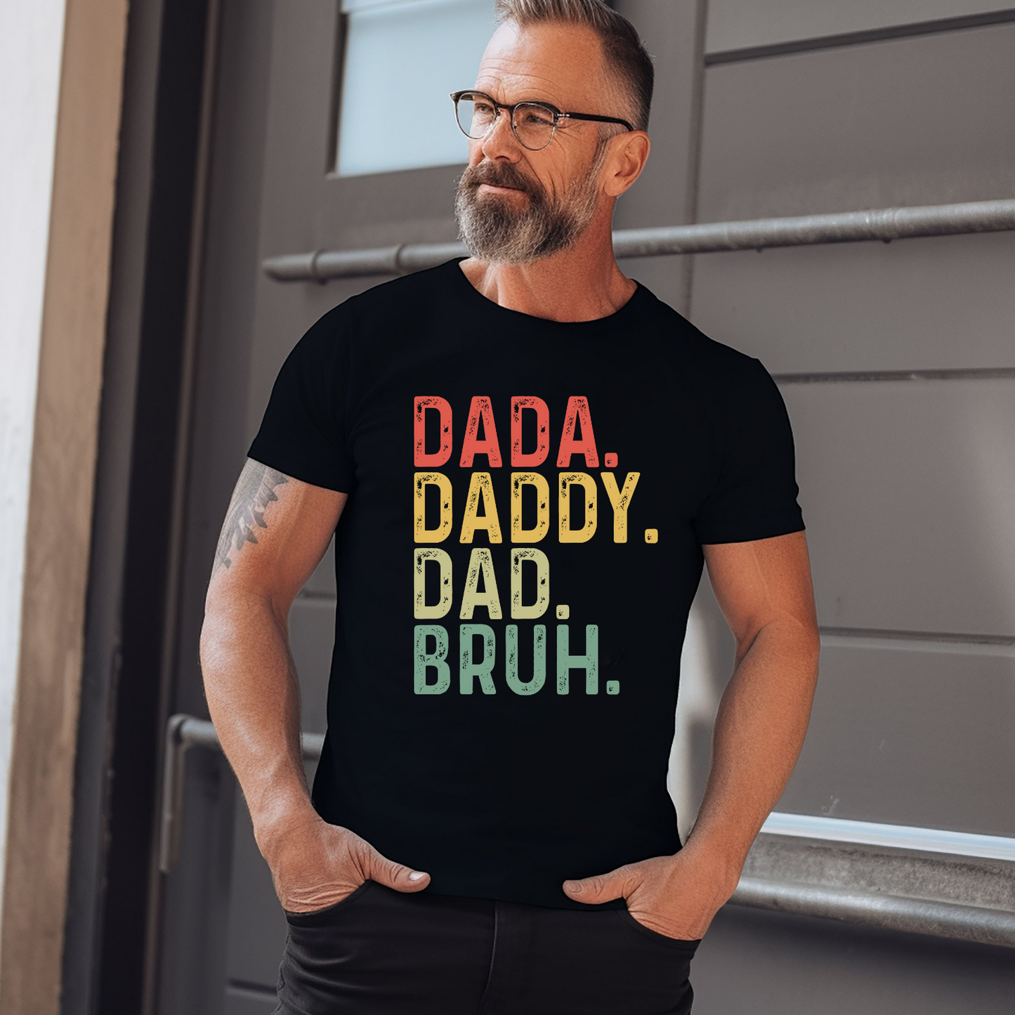 Dada Daddy Dad Bruh Custom Fathers Day Shirt