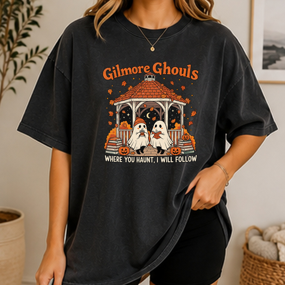 Gilmore Ghouls Halloween T-Shirt or Sweatshirt | Cozy Ghost Fall Shirt