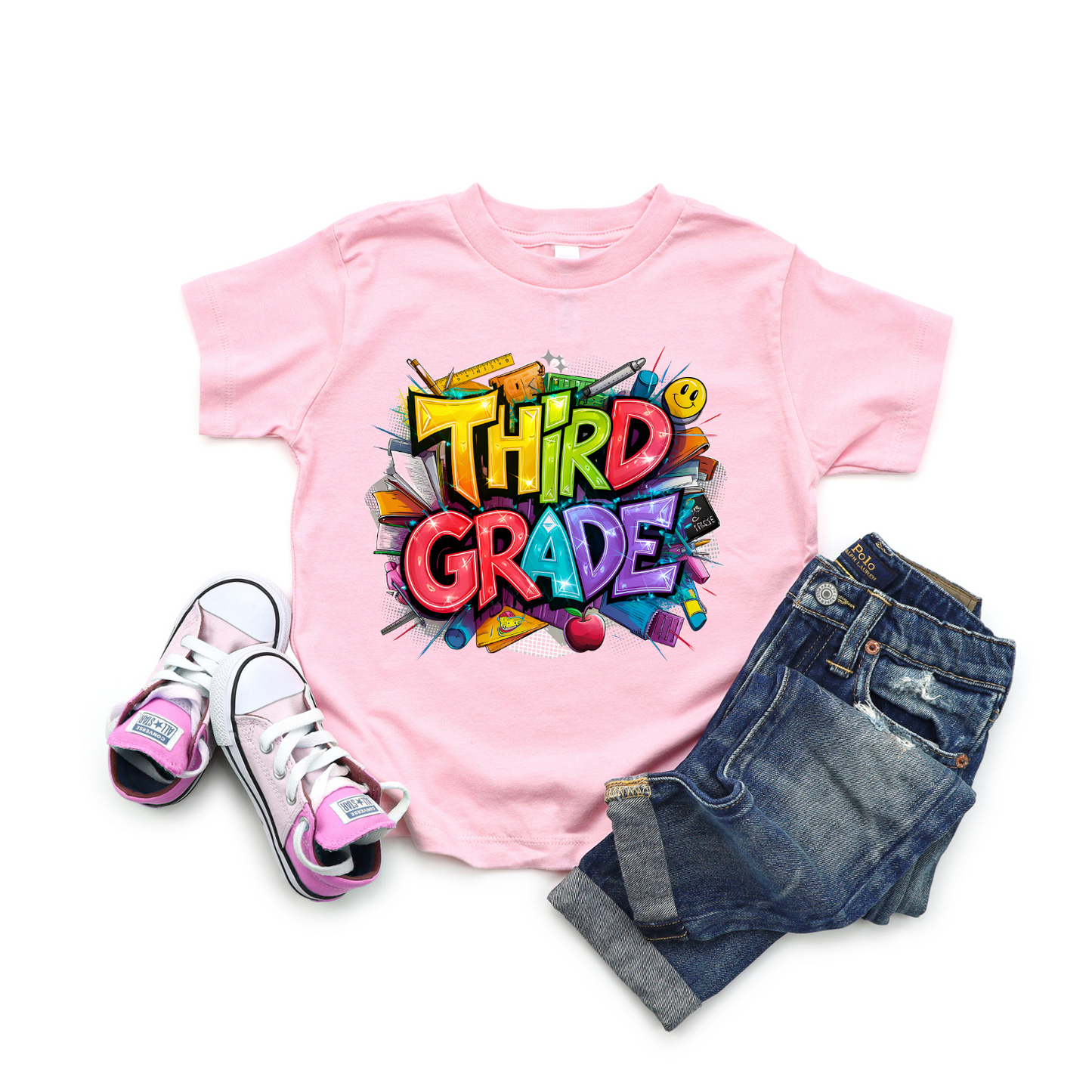 Kids Graffiti-Style Back to School Shirt – Custom Grade