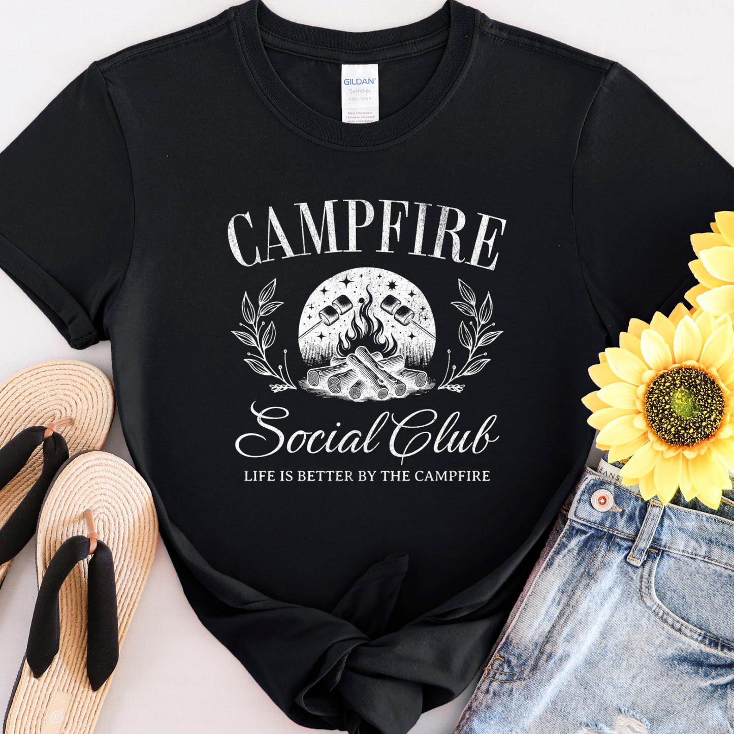 Campfire Social Club T-Shirt | Sweatshirt | Unisex | Camping