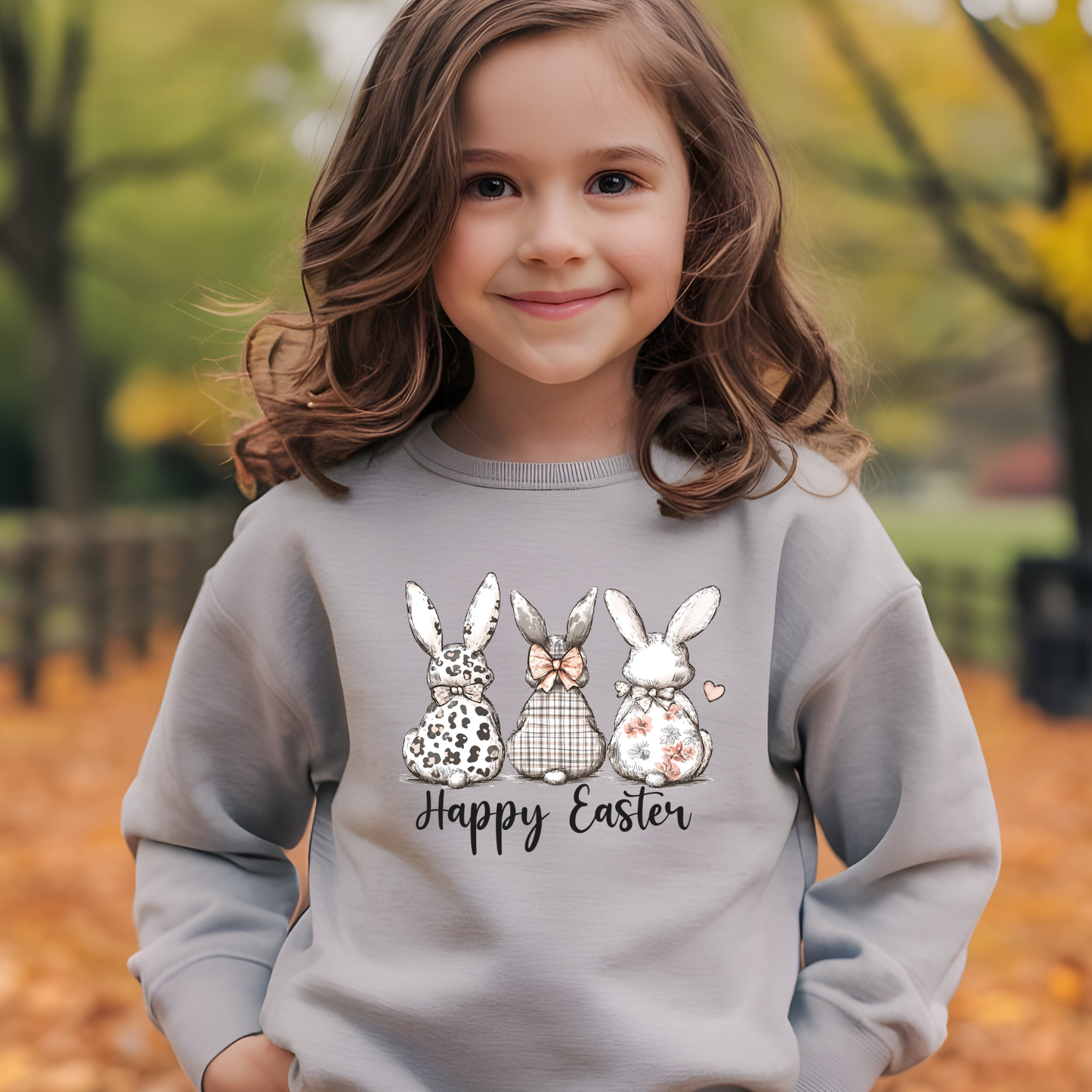 Happy Easter Bunny Shirt | Cute Easter Bunny Tee or Sweatshirt | Youth & Adult Sizes