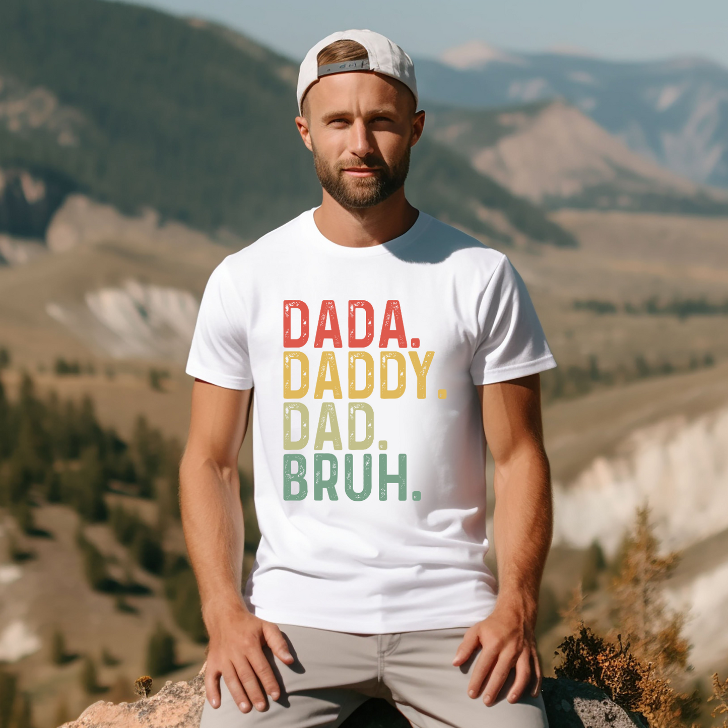 Dada Daddy Dad Bruh Custom Fathers Day Shirt