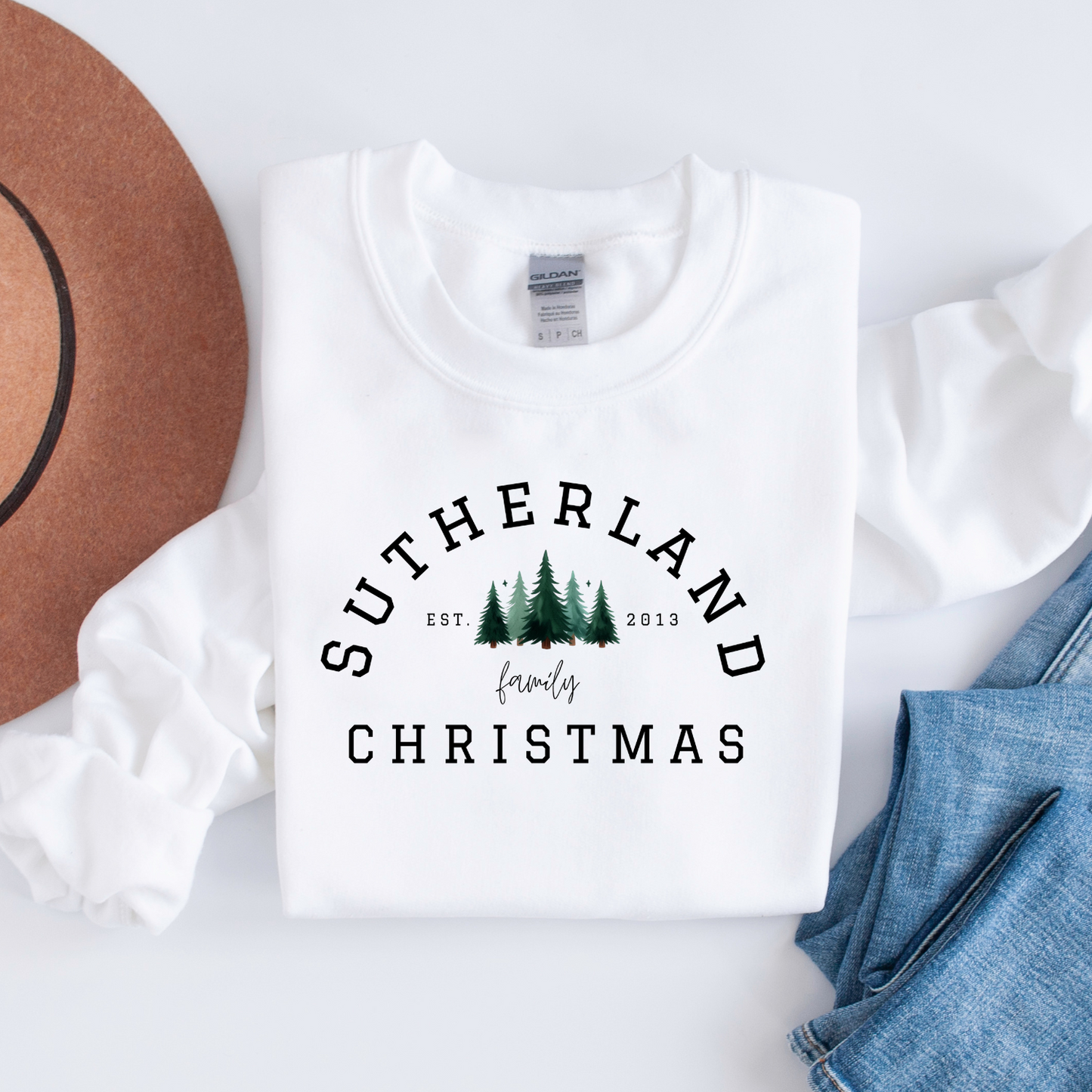 Personalized Family Est Christmas Sweater