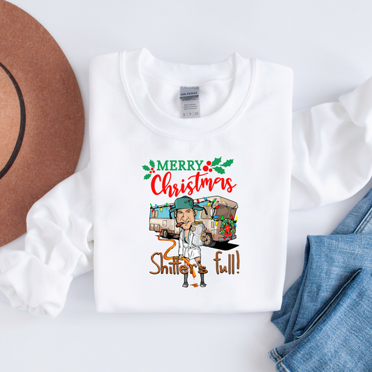 “Merry Christmas Shitter’s Full Sweatshirt – Funny Holiday Sweater, Made to Order, Various Sizes & Colors, Perfect Gift or Party Outfit – Local Pick Up in West Kelowna”
